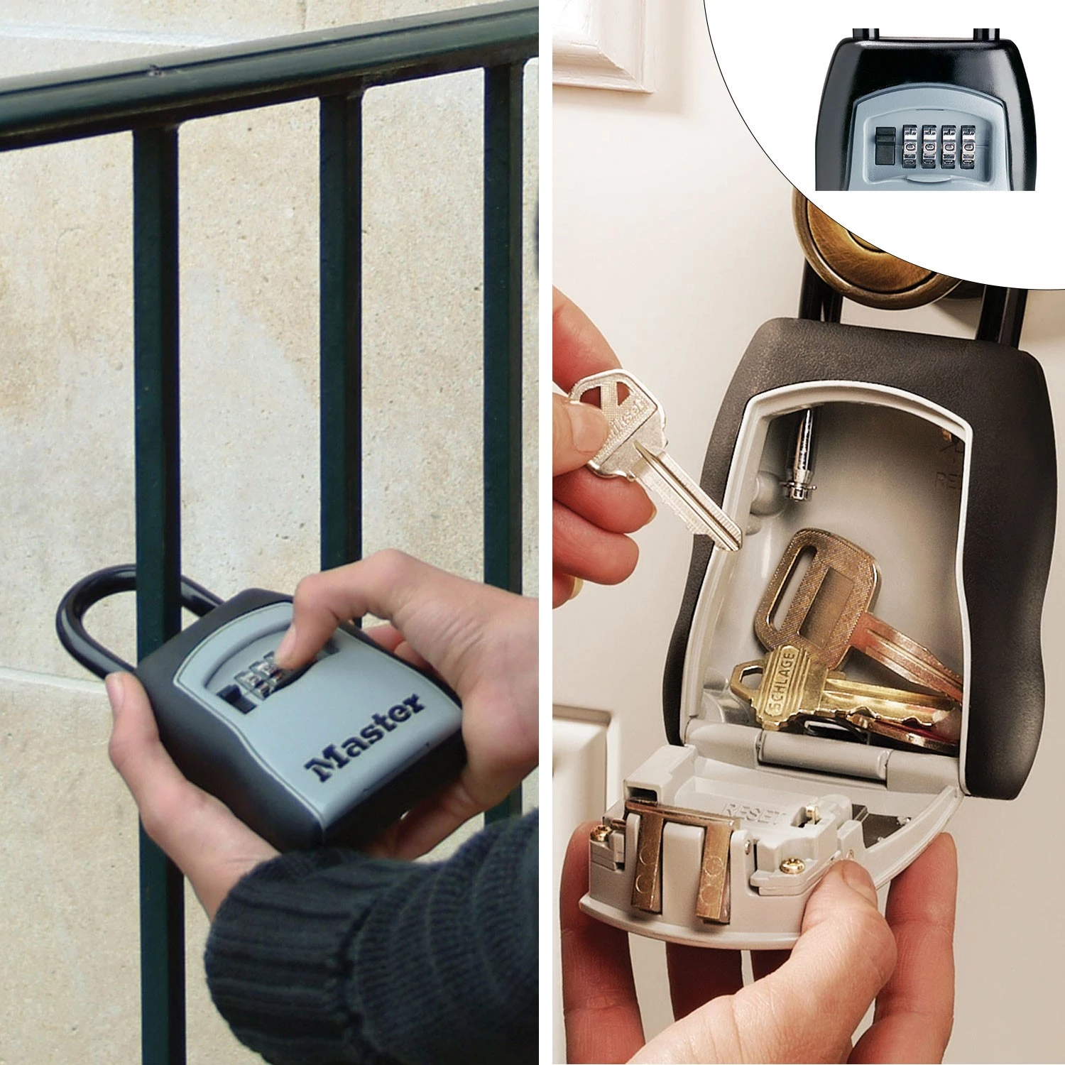 Master Lock 5400EURD Sleutelkluis met beugel - Inbraakwerend-image