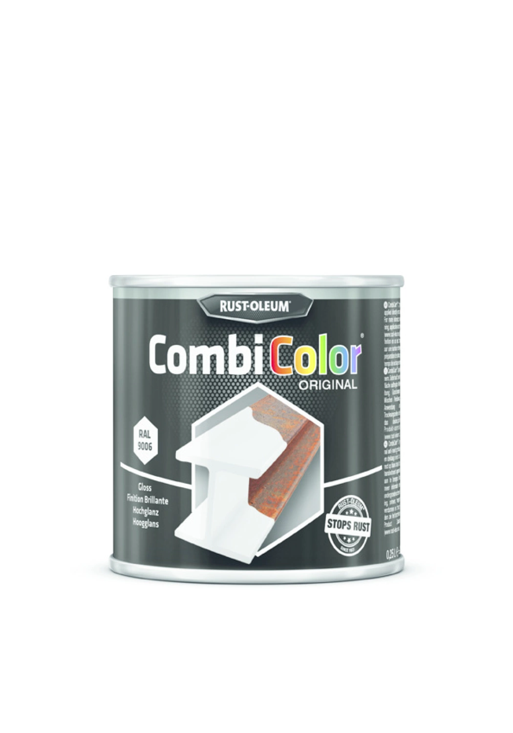 Rust-Oleum Combicolor Hoogglans - RAL 9006 aluminium - 0,25L-image