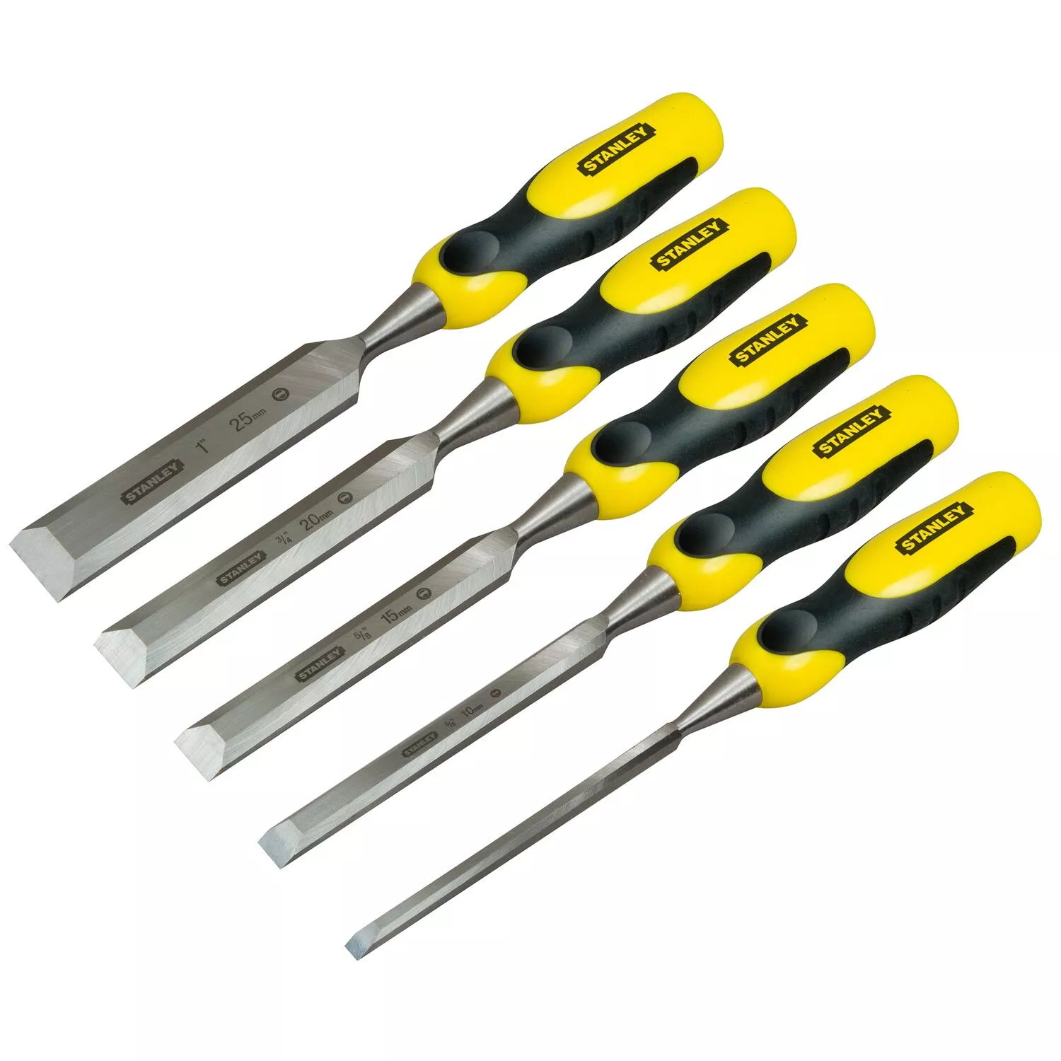 Stanley 2-16-888 5-delige Steekbeitelset Dynagrip - 6/10/15/20/25mm