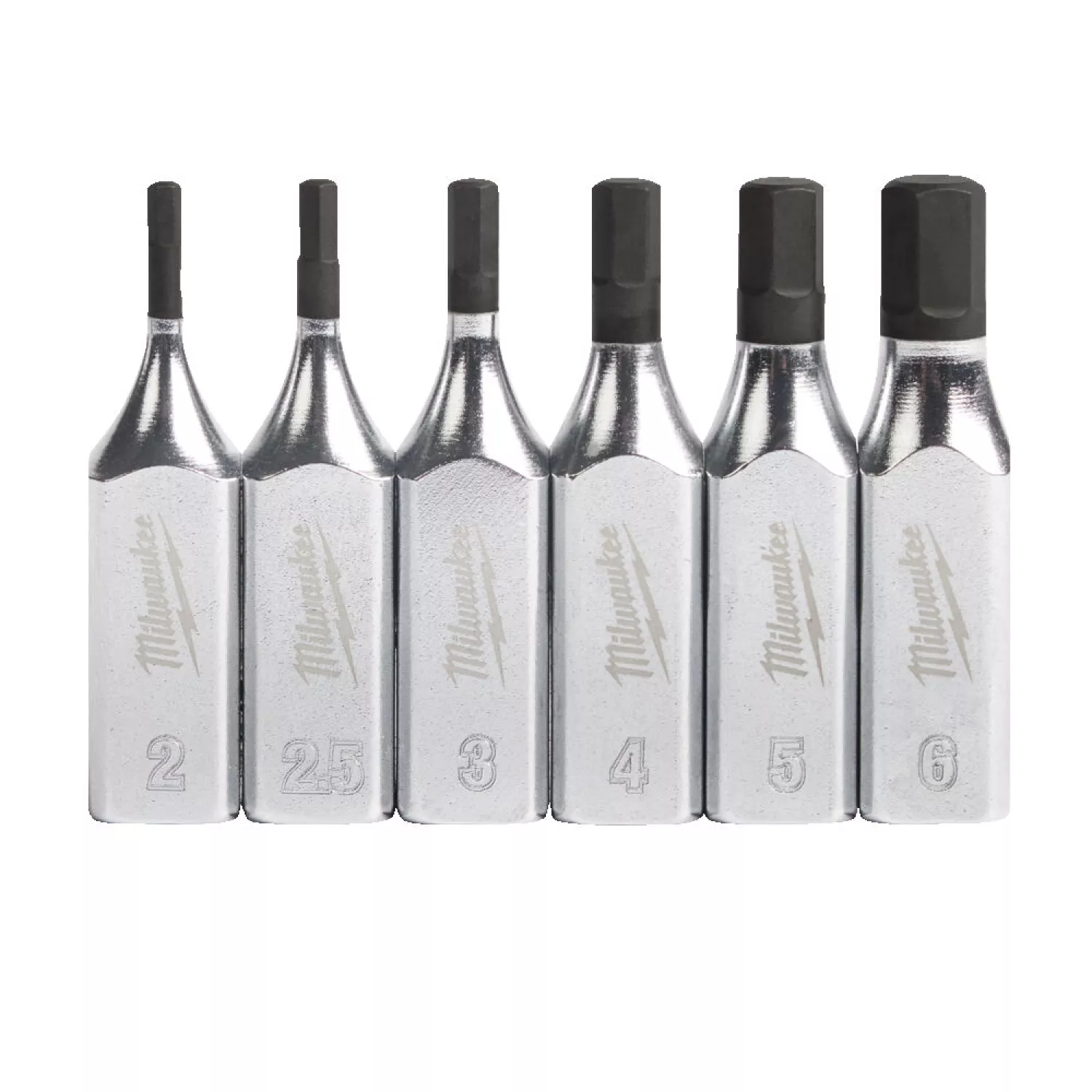 Milwaukee 4932480566 Jeu de 6 embouts 1/4" FOUR FLAT hexagonaux-image