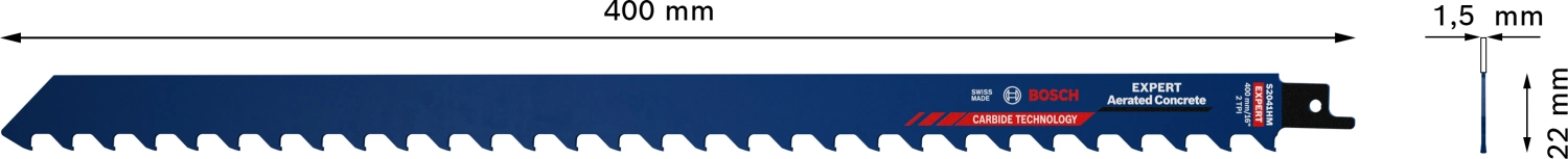 Bosch EXPERT S2041HM reciprozaagblad - 305mm - beton-image