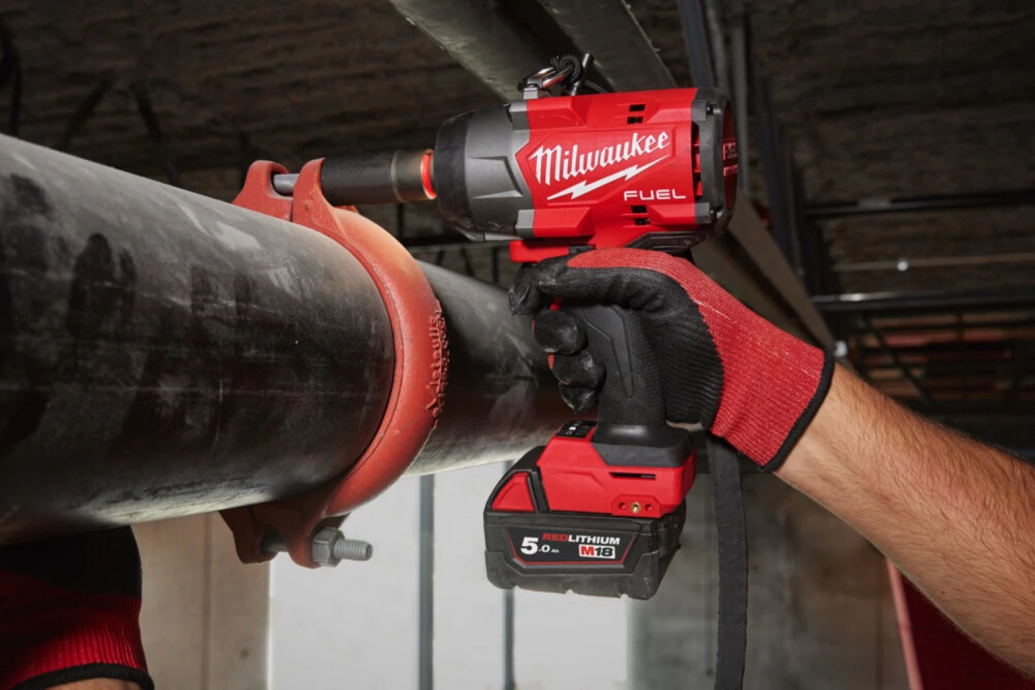 Milwaukee M18 BLHIWF12-502X 18V Li-ion accu Slagmoersleutel set (2x 5.0Ah accu) in HD Box - 1/2'' - 1627Nm-image