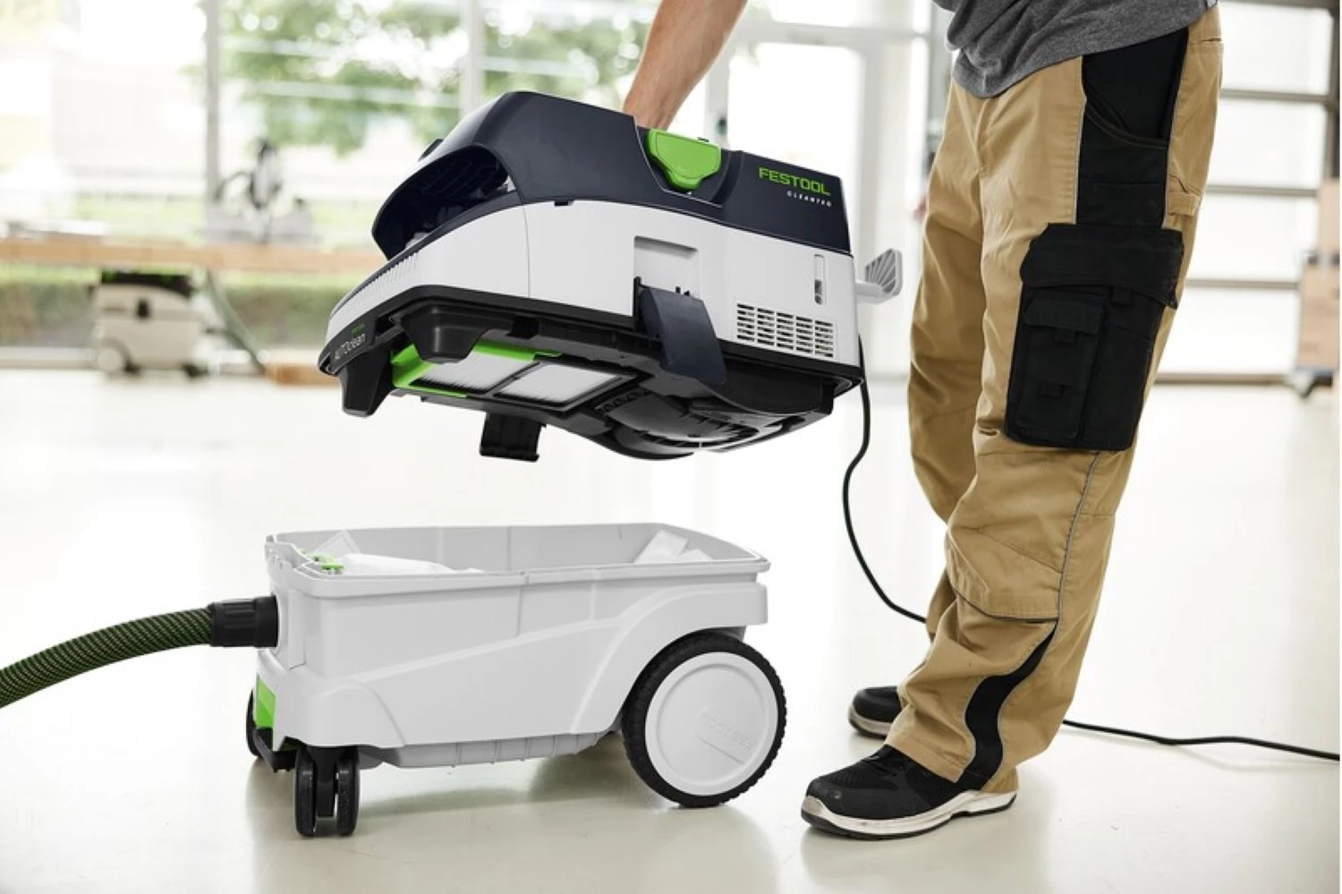 Festool CTM 26 EI AC Aspirateur de chantier - 1200W - classe M - 26L-image