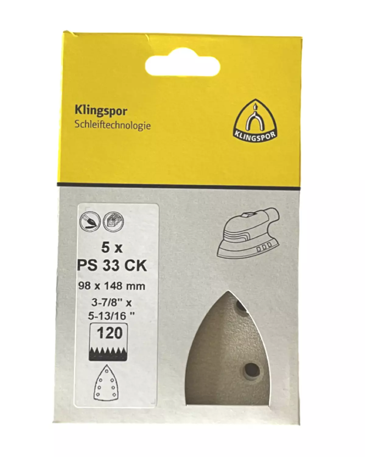 Klingspor delta Schuurpapier Klittenband 5st P80-image