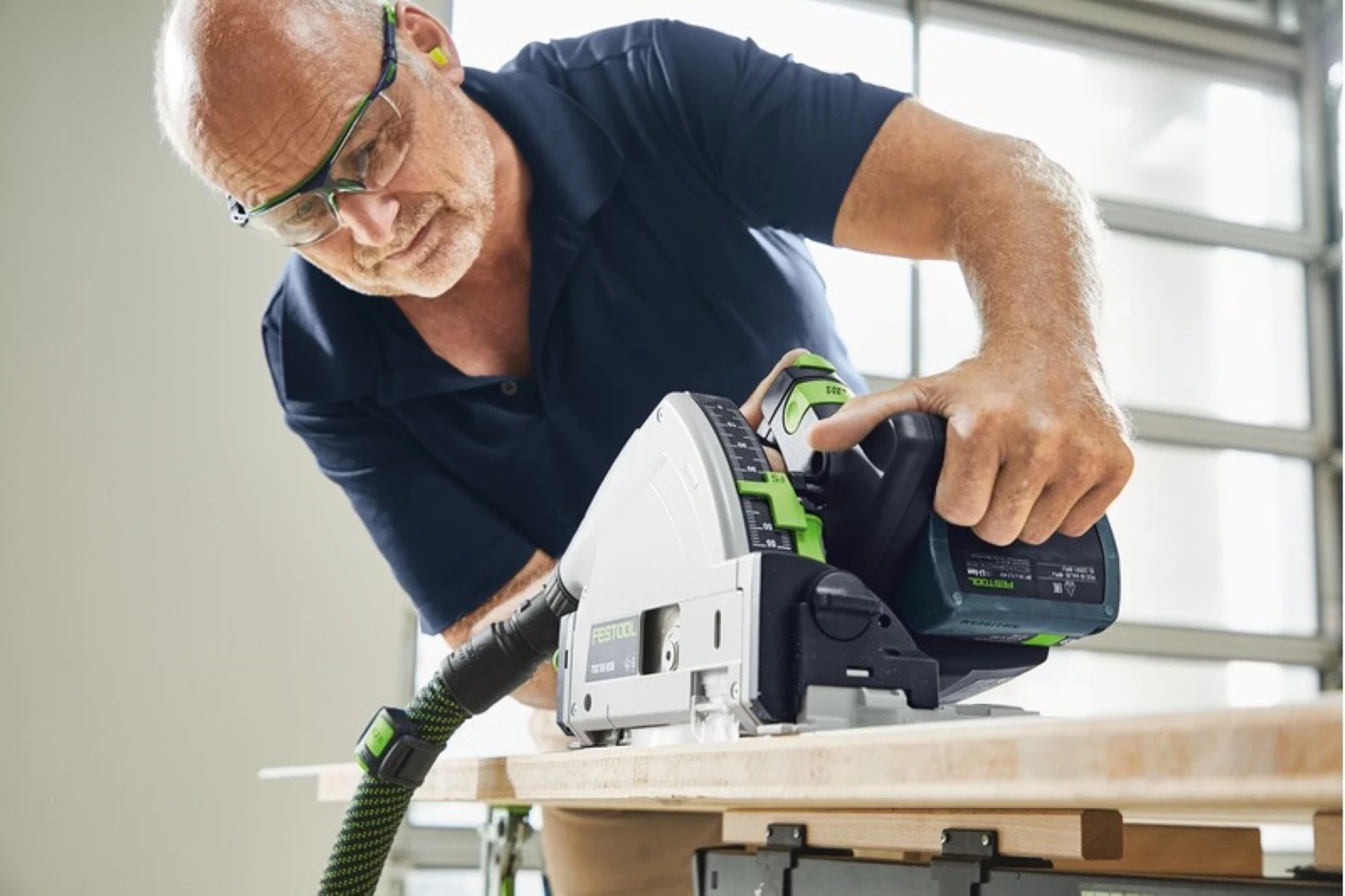 Festool TSC 55 KEBI-Plus/XL 100Y Édition limitée Scie circulaire sans fil 18 V Li-Ion avec 2 batteries (2 x 5,0 Ah) et boîtier Systainer - 160 mm-image