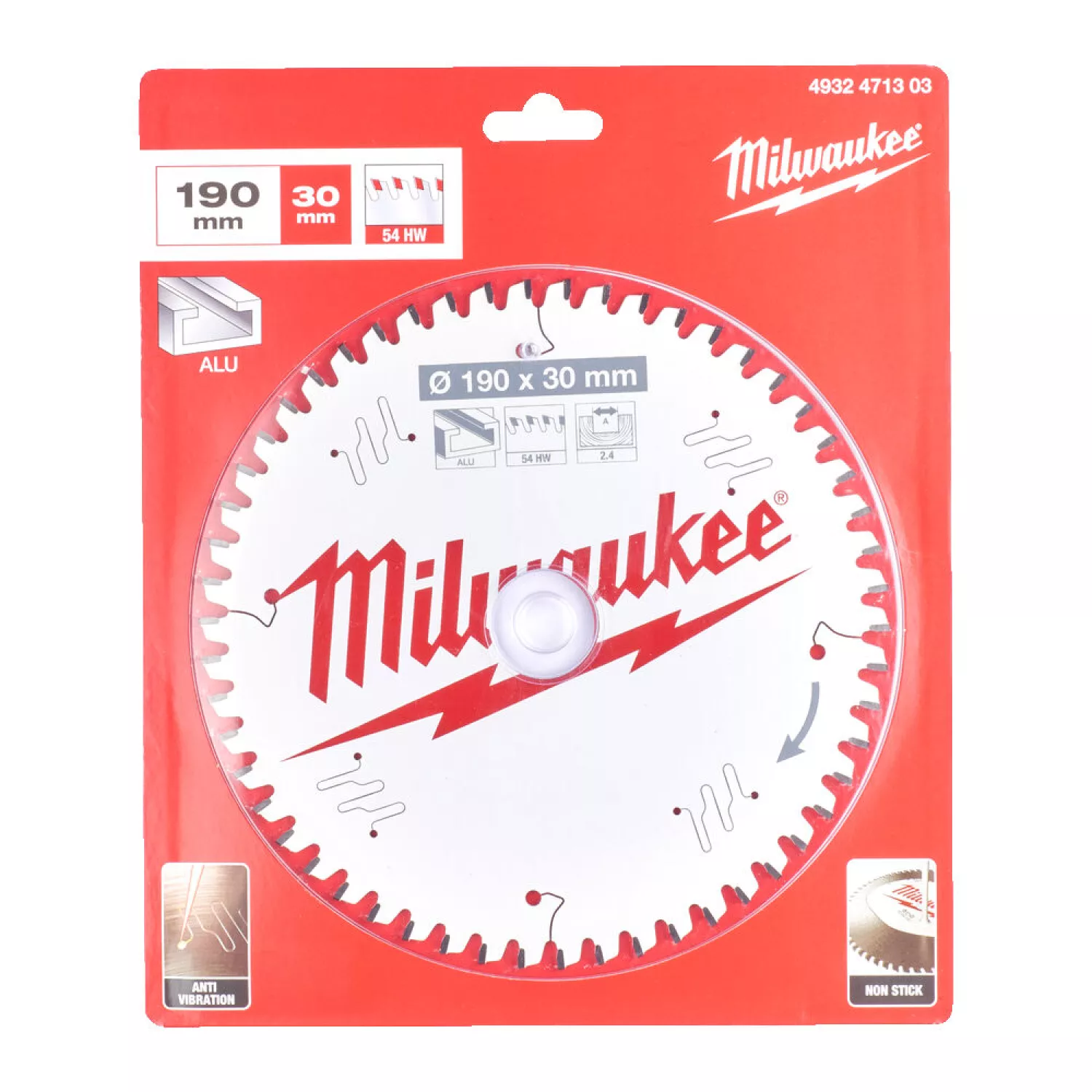 Milwaukee 4932471303 Cirkelzaagblad - 190 x 30 x 54T-image