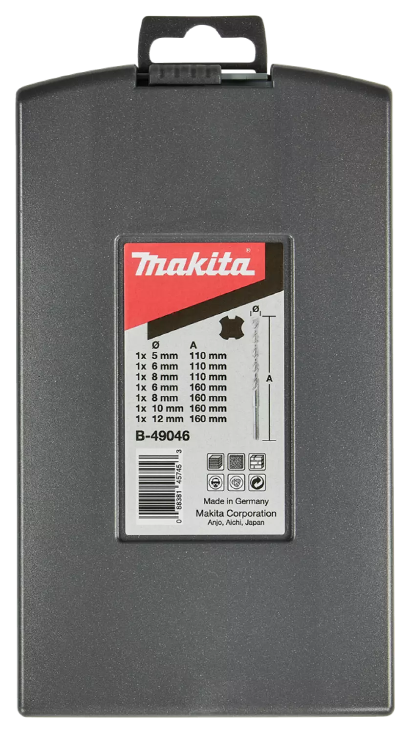 Makita B-49046 SDS-Plus 7 delige Hamerborenset-image
