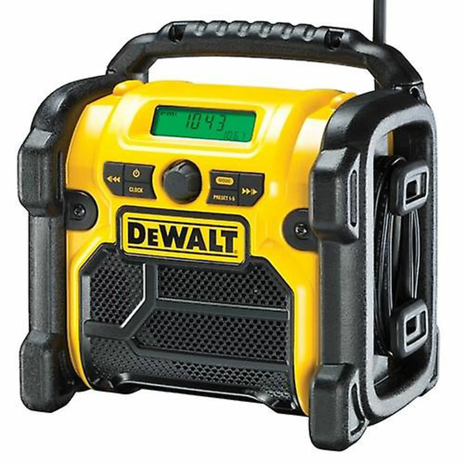 DeWALT DCR020 10.8-18V Li-Ion Accu bouwradio - DAB+ - werkt op netstroom & accu-image