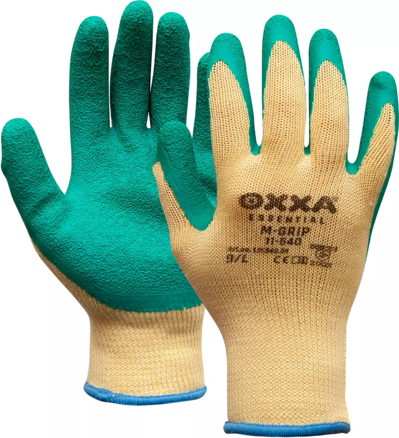 Oxxa 11-540 Gants de travail M-Grip - Vert/Jaune - 6/XS-image