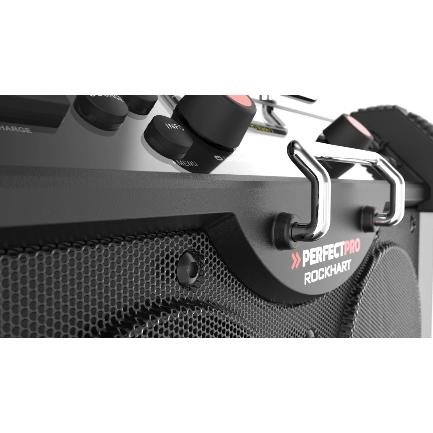 PerfectPro ROCKHART RH4 Bouwradio - FM RDS / DAB+ - AUX-in - bluetooth - oplaadbaar (ingebouwde lithium accu)-image