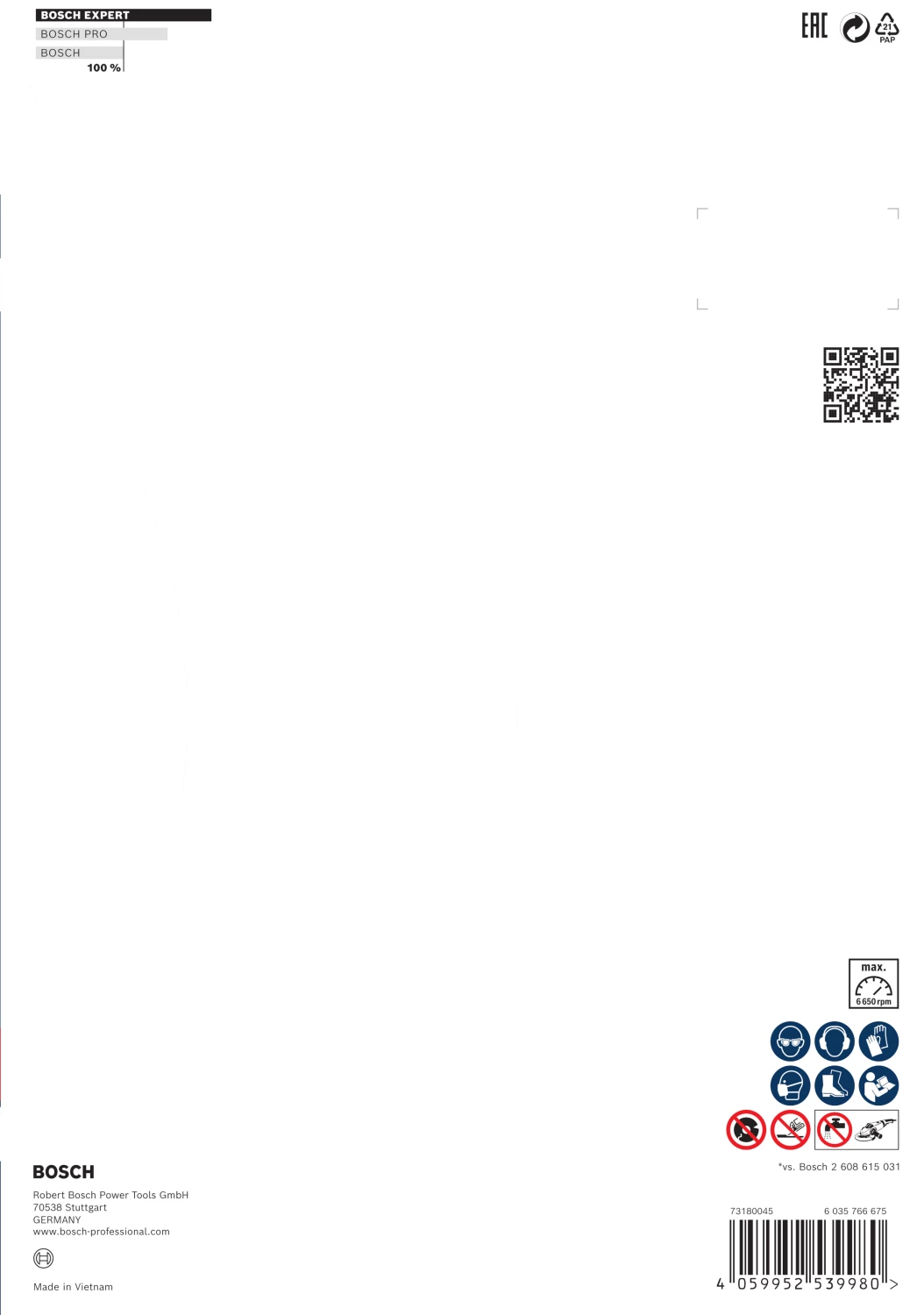 Bosch 2608900663 EXPERT Diamantdoorslijpschijf - Multi materiaal - 230x22,23x2,4x15mm-image