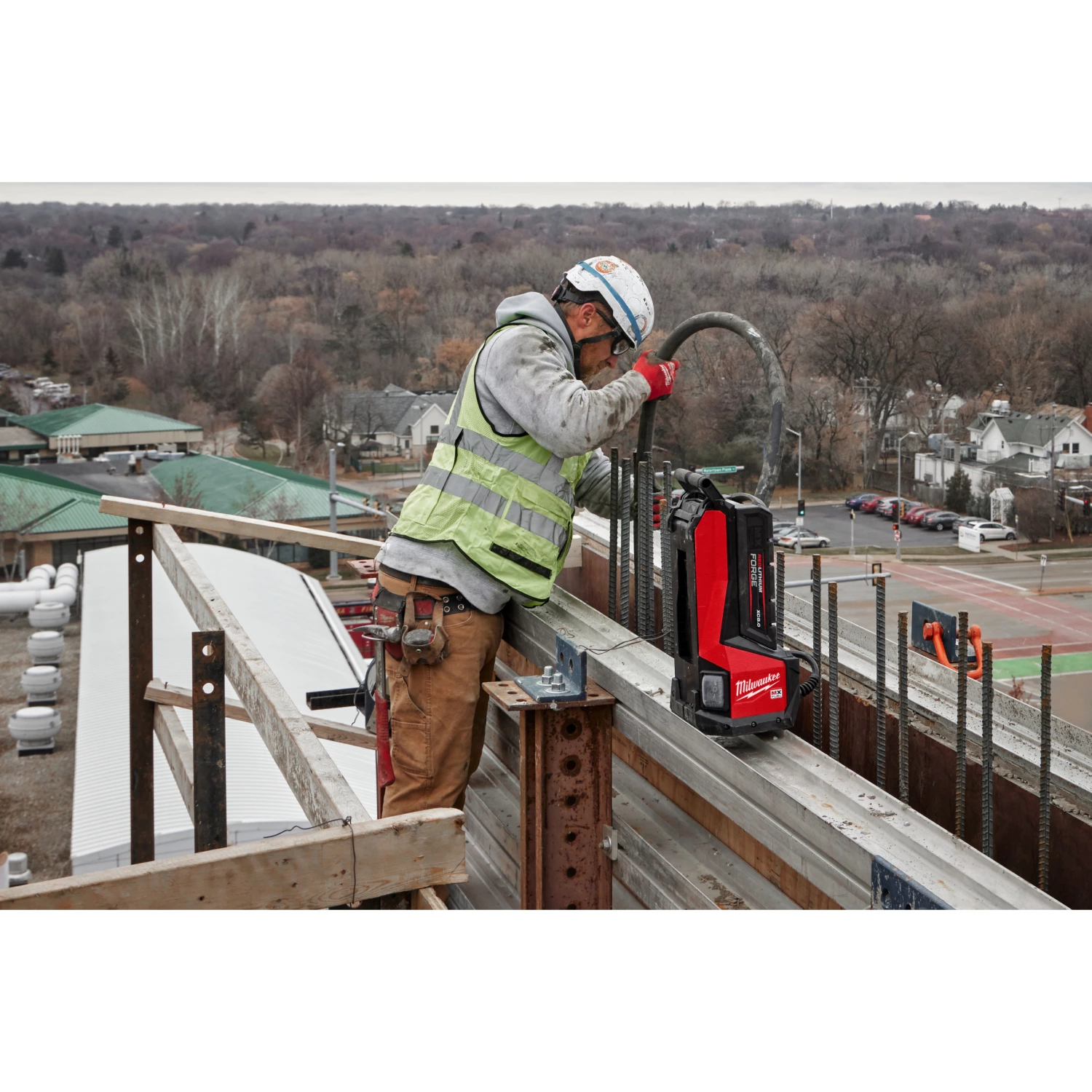 Milwaukee MXF CVHF-802 MX Fuel accu hoogfrequent betontrilnaad set (2x 8.0Ah accu)-image