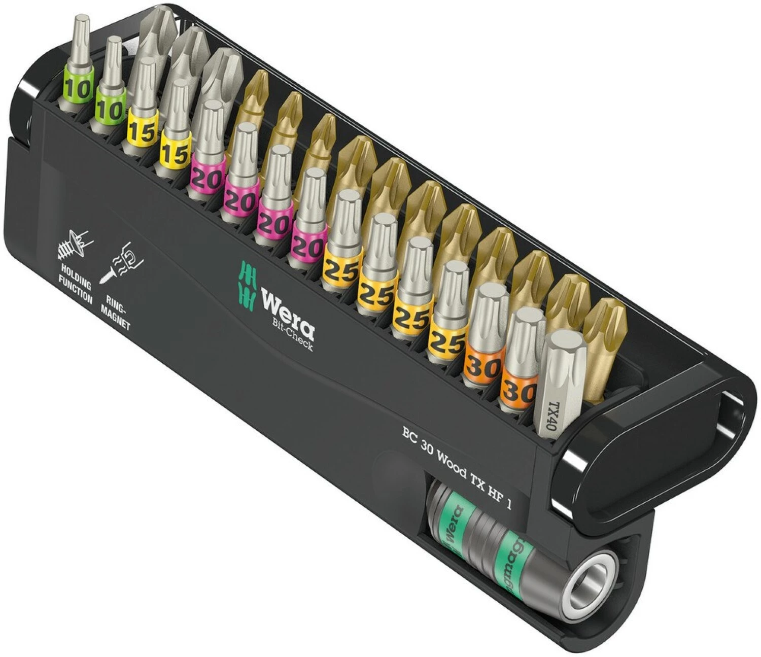 Wera 05057436001 30-delige Bit-Check 30 Wood TX HF 1 - PH/PZ/TX-image