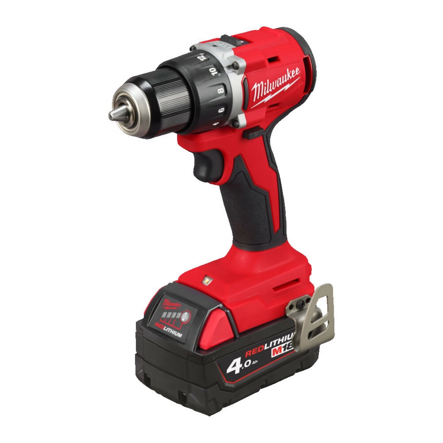 Milwaukee M18 BLDDRC-402C Perceuse-visseuse (2x batterie 4.0Ah) - sans charbon - en coffret-image