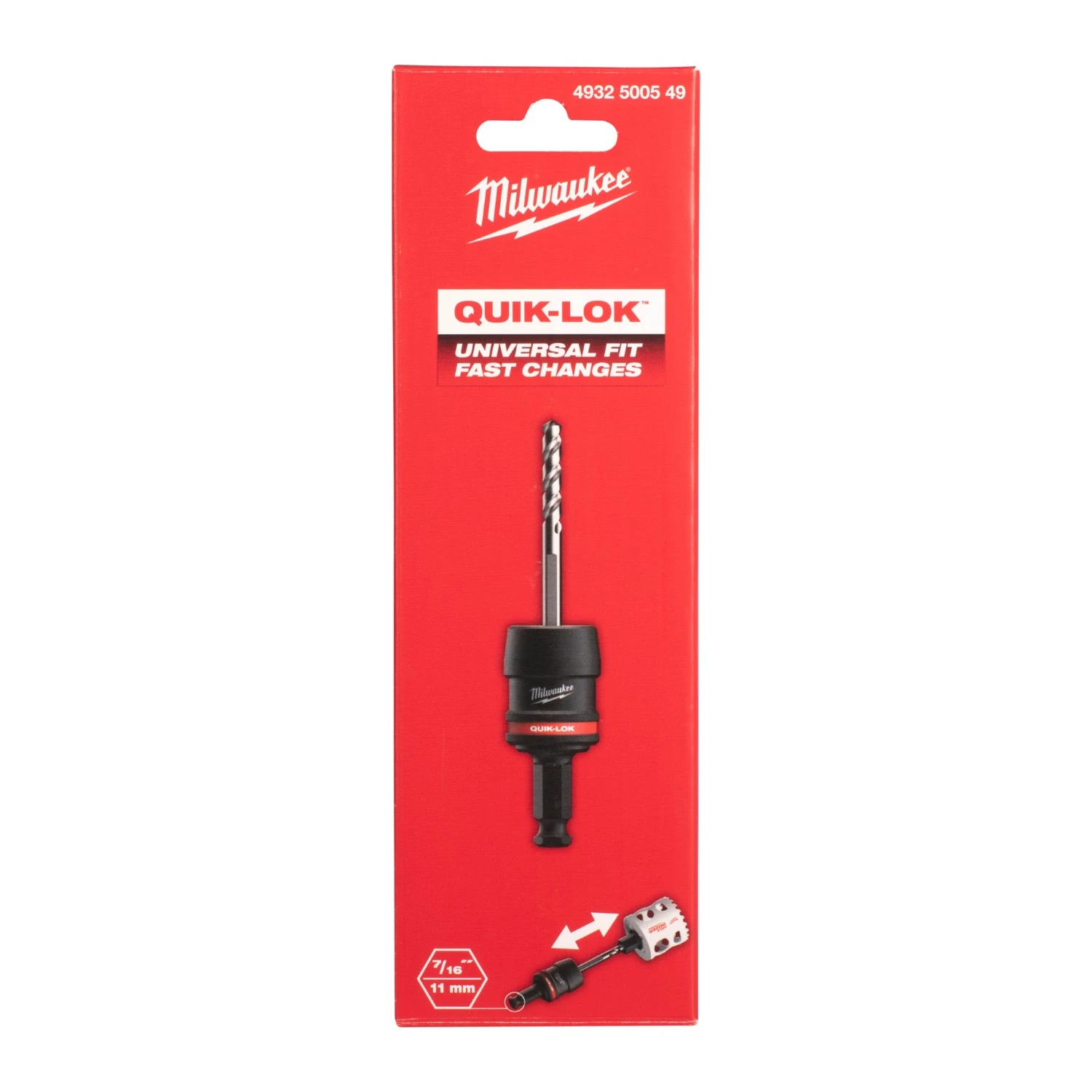 Milwaukee 4932500549 Quick-lock 11mm HEX universle gatzaaghouder - 14-30 + 32-210mm - adapter