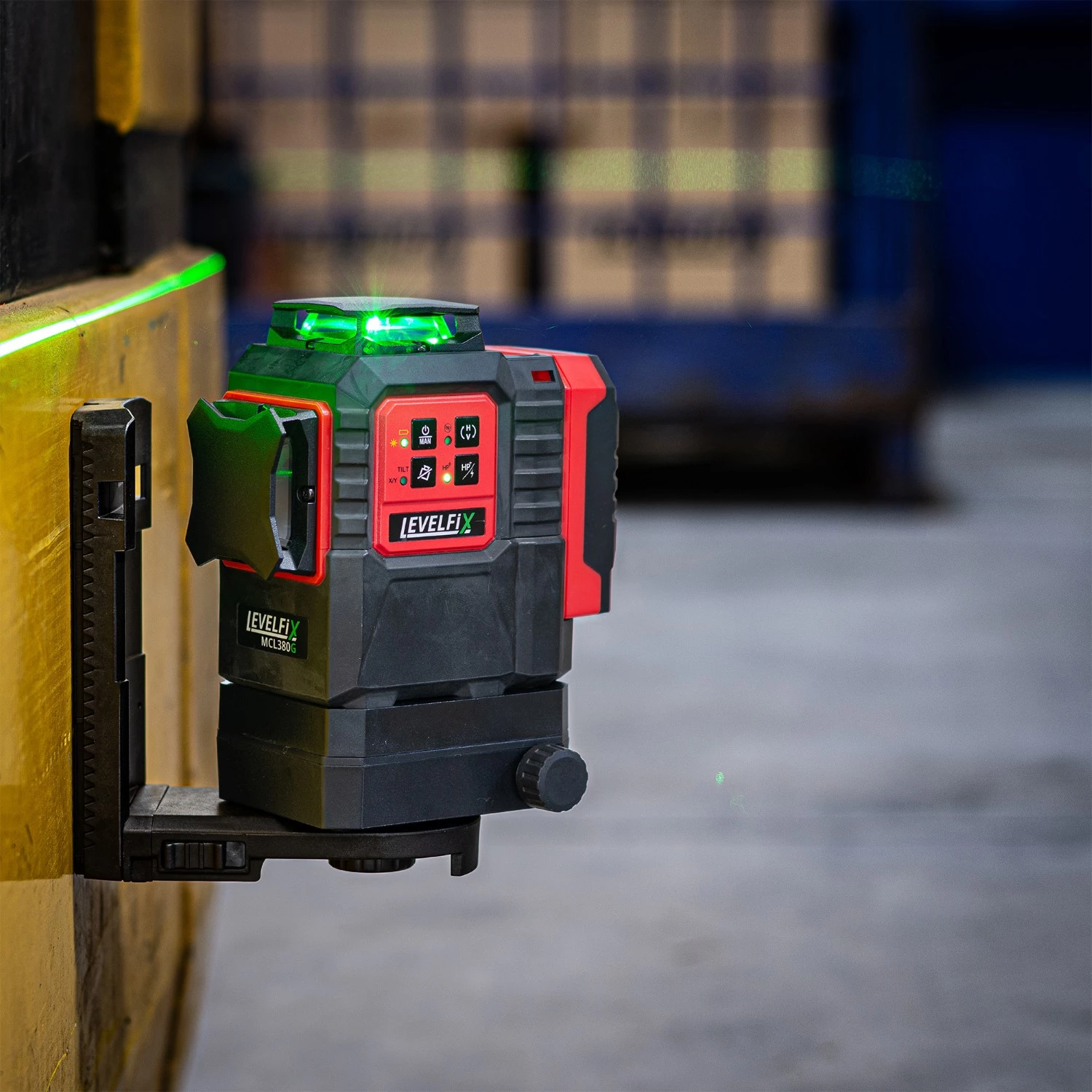 Levelfix MCL380G 360° Kruislijnlaser - 3 lijnen - groen - 40m - IP65-image