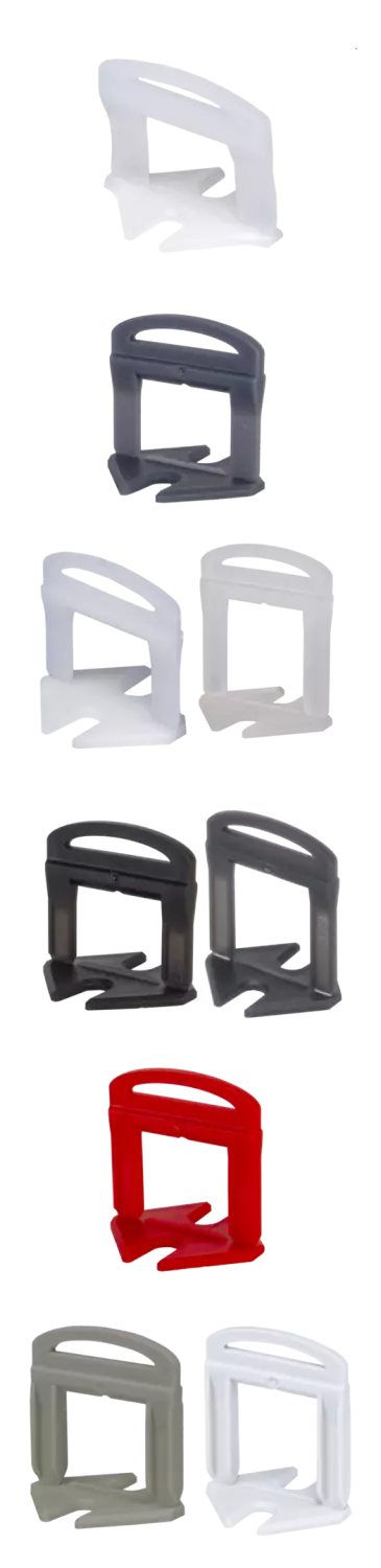 Rubi 02839 Delta Levelling Clips - 1,0mm - 3-12mm (400st)-image