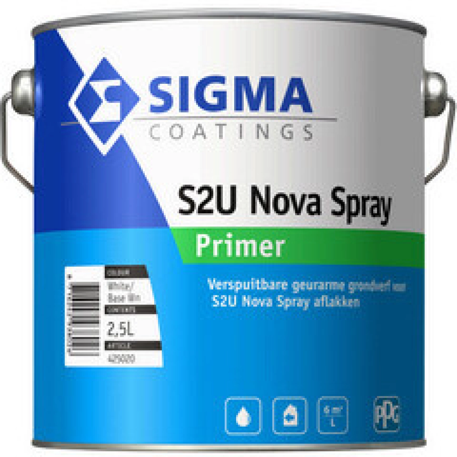Sigma S2U nova spray primer - op kleur gemengd - 2,5L-image