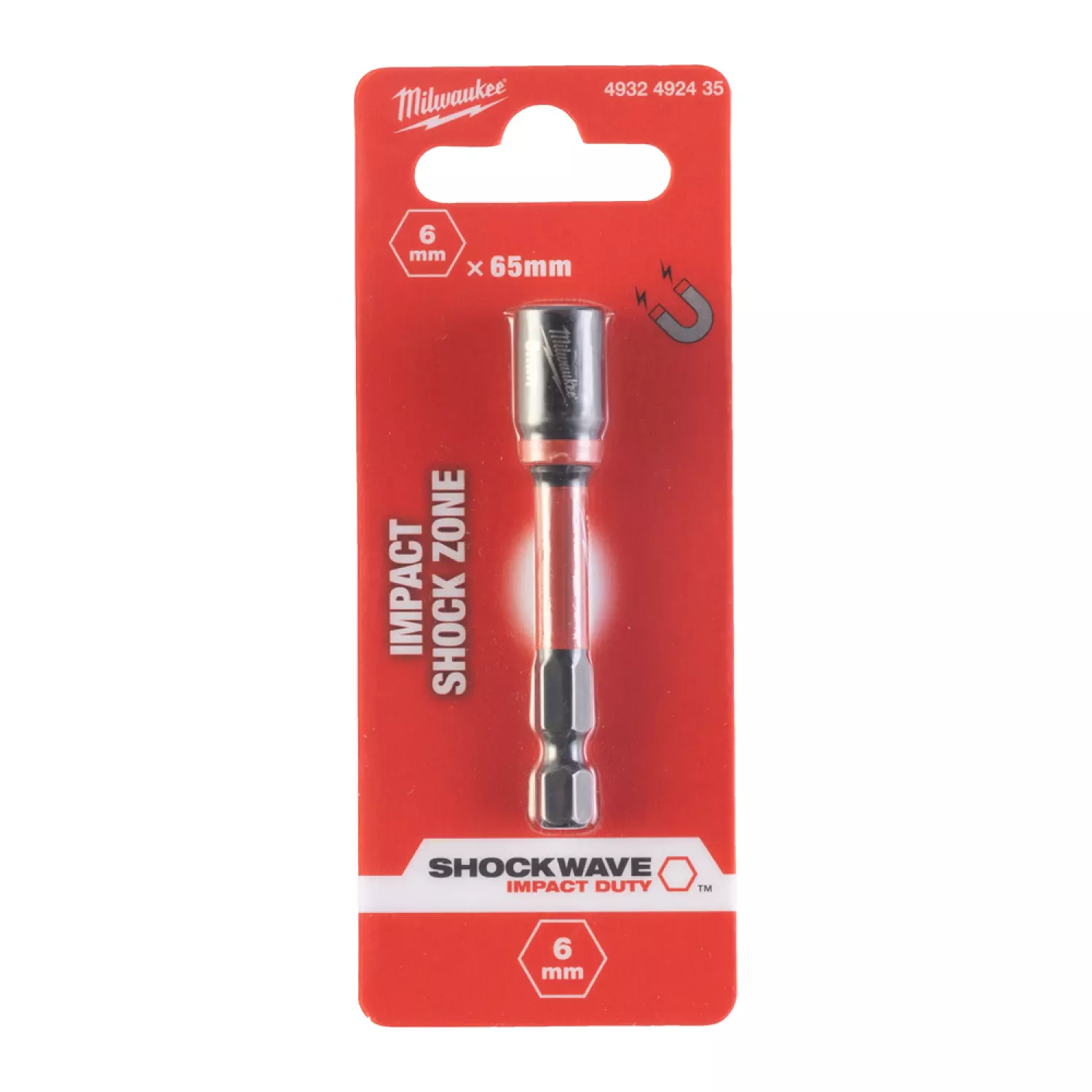 Milwaukee 4932352435 Embout Shockwave - Magnétique - 6 x 65mm-image