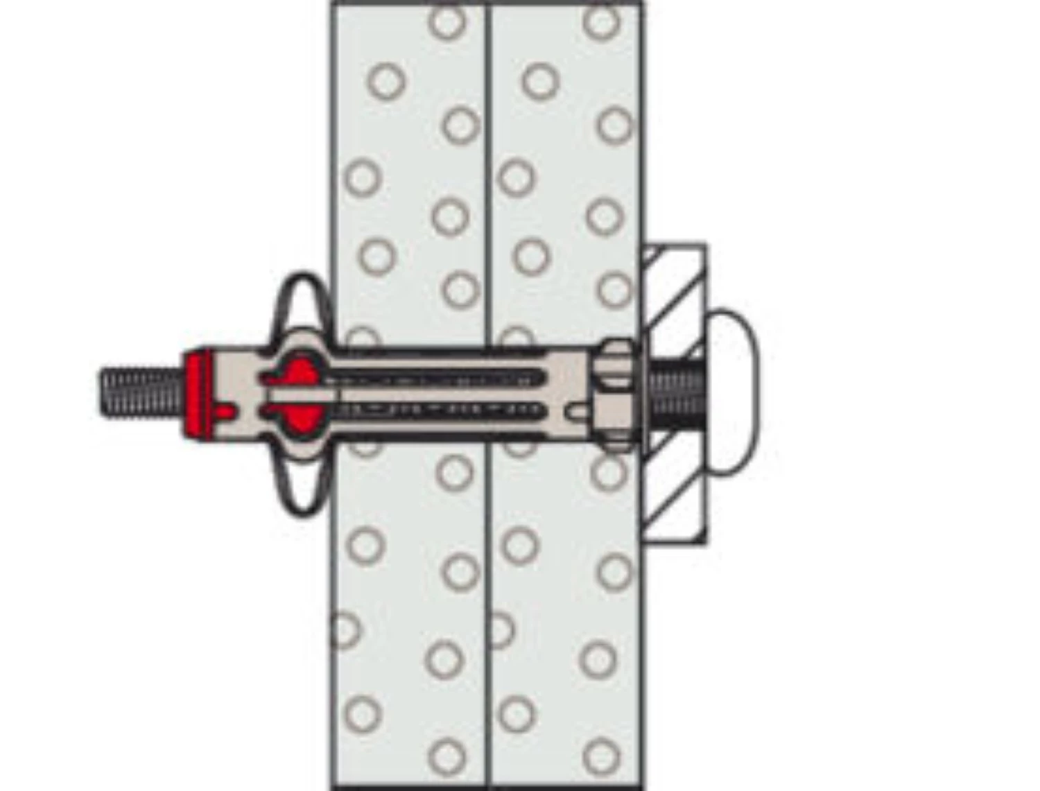 Fischer 572920 Hollewandplug DuoHM 4 X 55 S PH PZ, bolkopbout met PZ opname-image