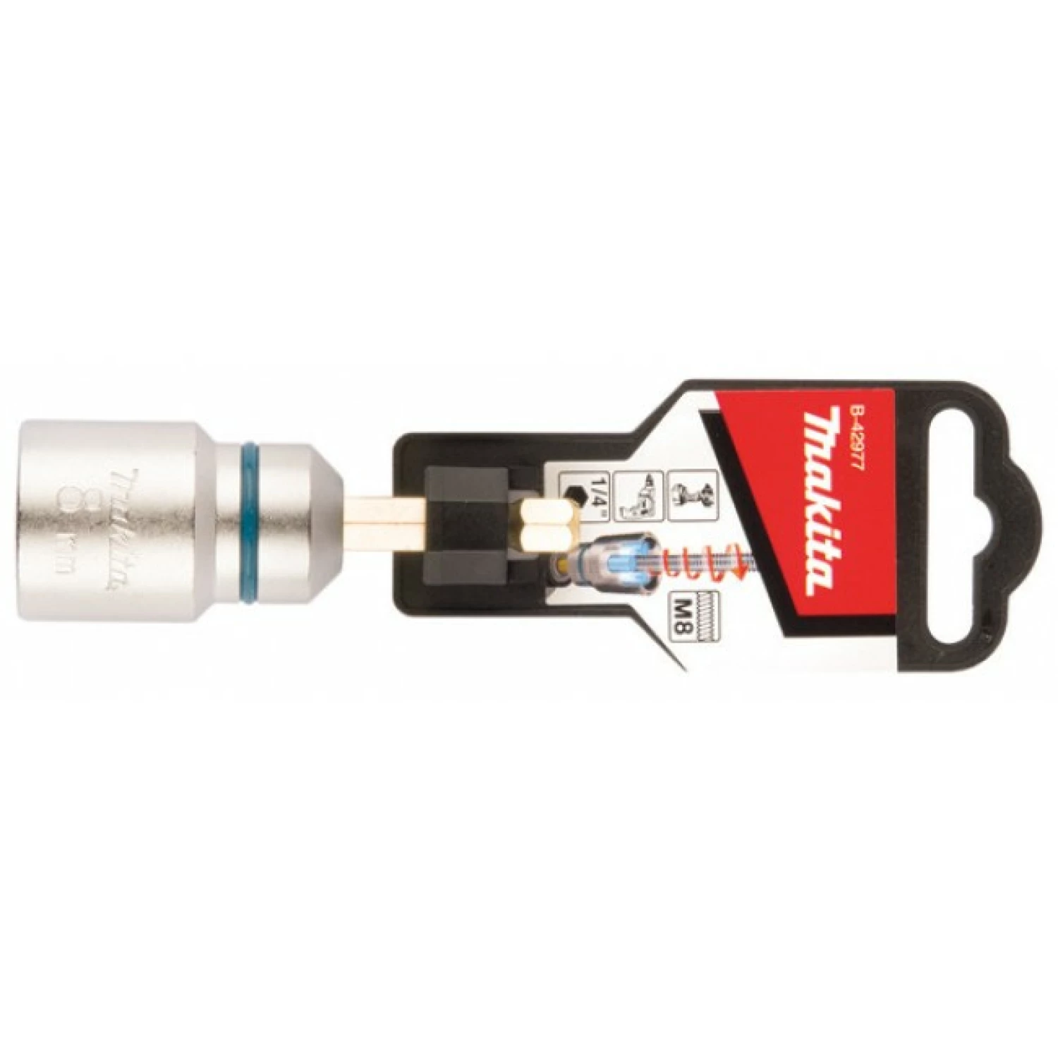 Makita B-42977 Dopsleutel voor draadstangen - M8 - 1/4''-image