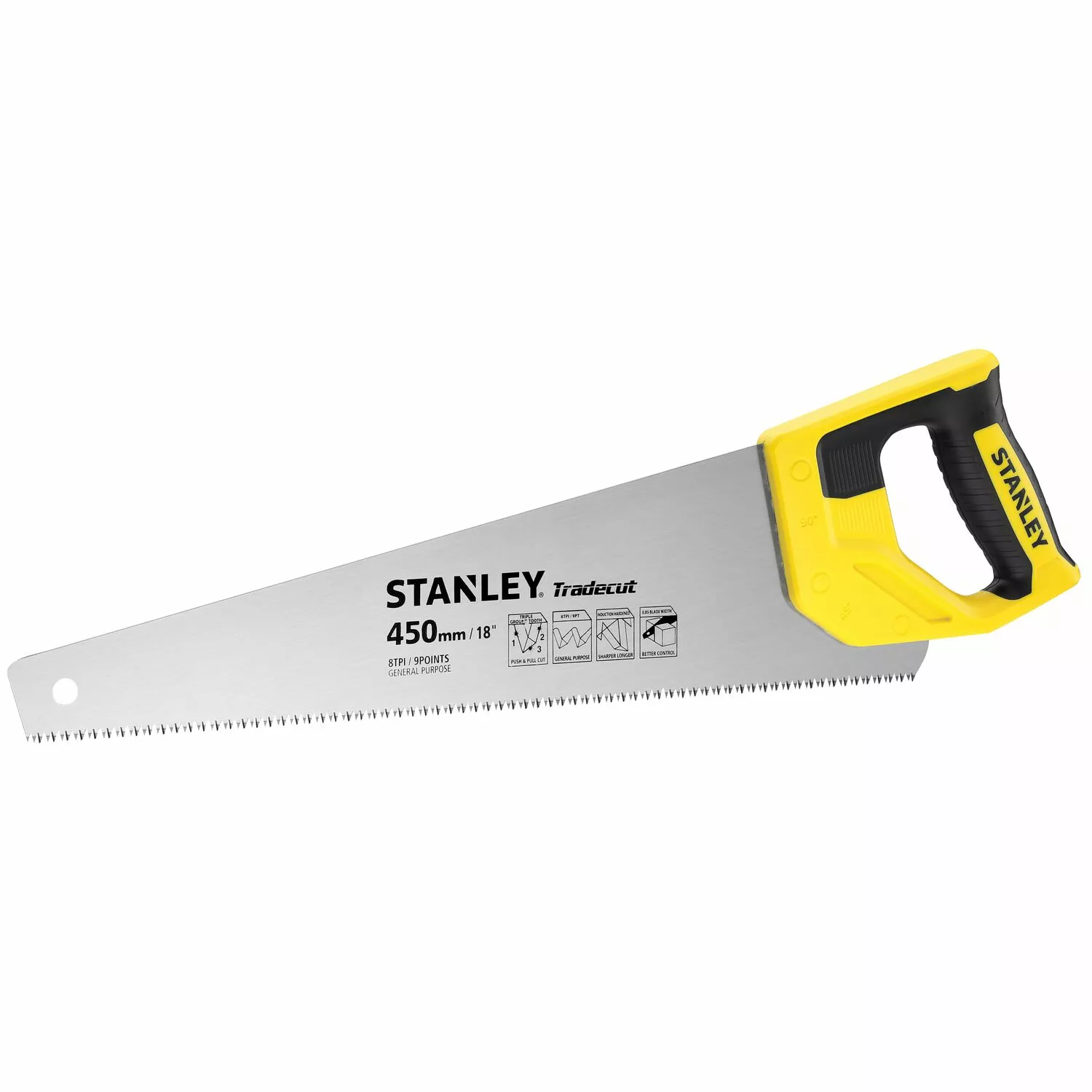 Stanley STHT20354-1 Houtzaag Tradecut Universal - 450mm - 8 TPI-image