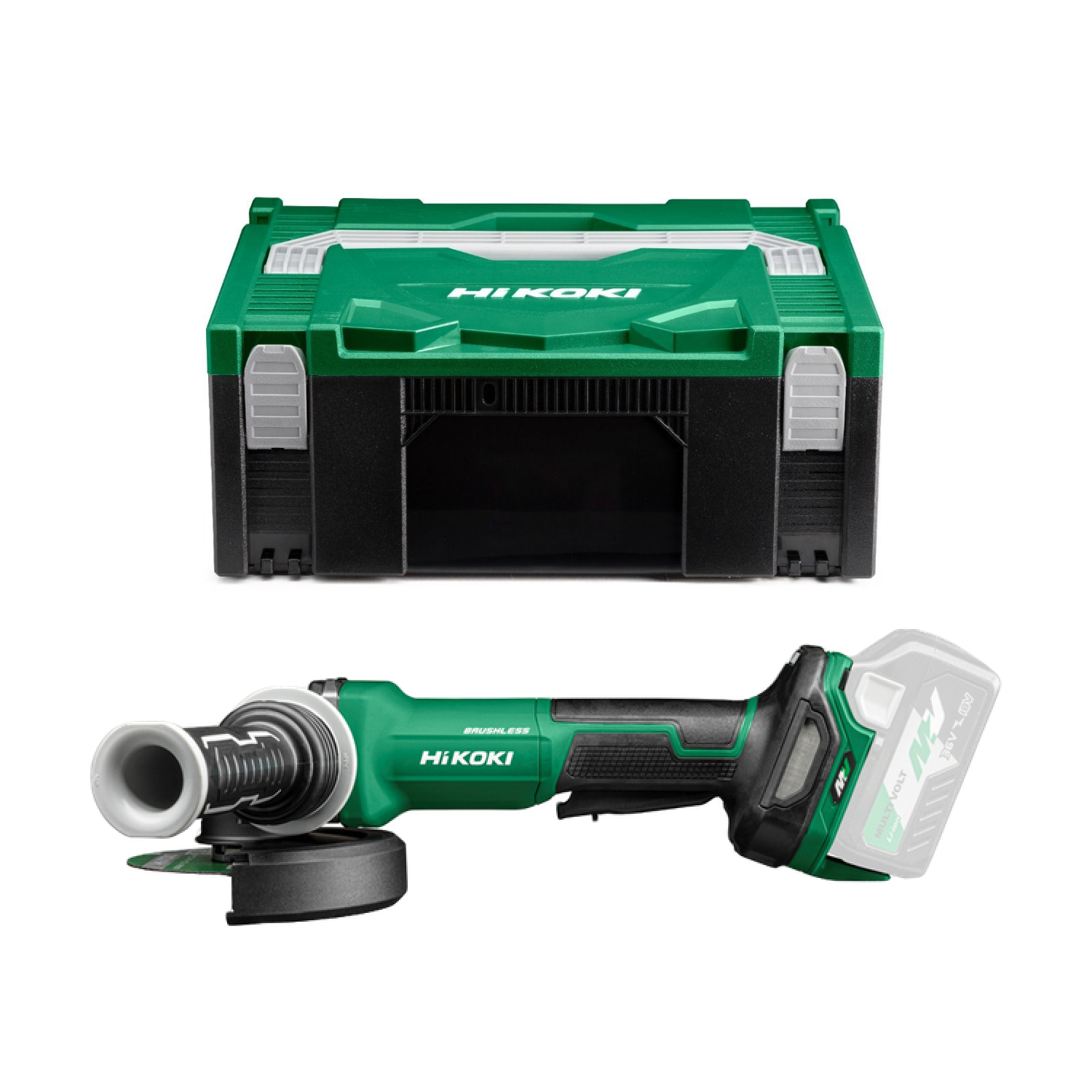 HiKOKI G3613DVFW2Z Meuleuse d'angle Machine seul en HSC 36V Batterie 125mm-image