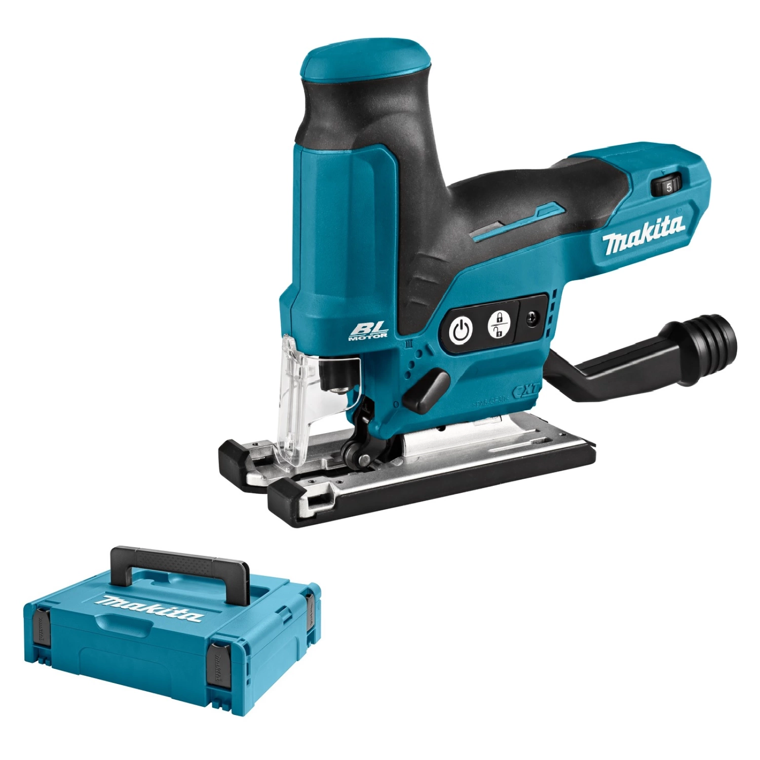 Scie sauteuse sans-fil Makita JV102DZJ - 10,8V Li-ion - MAKPAC - Poignée en T - variable - Brushless - Machine seule-image