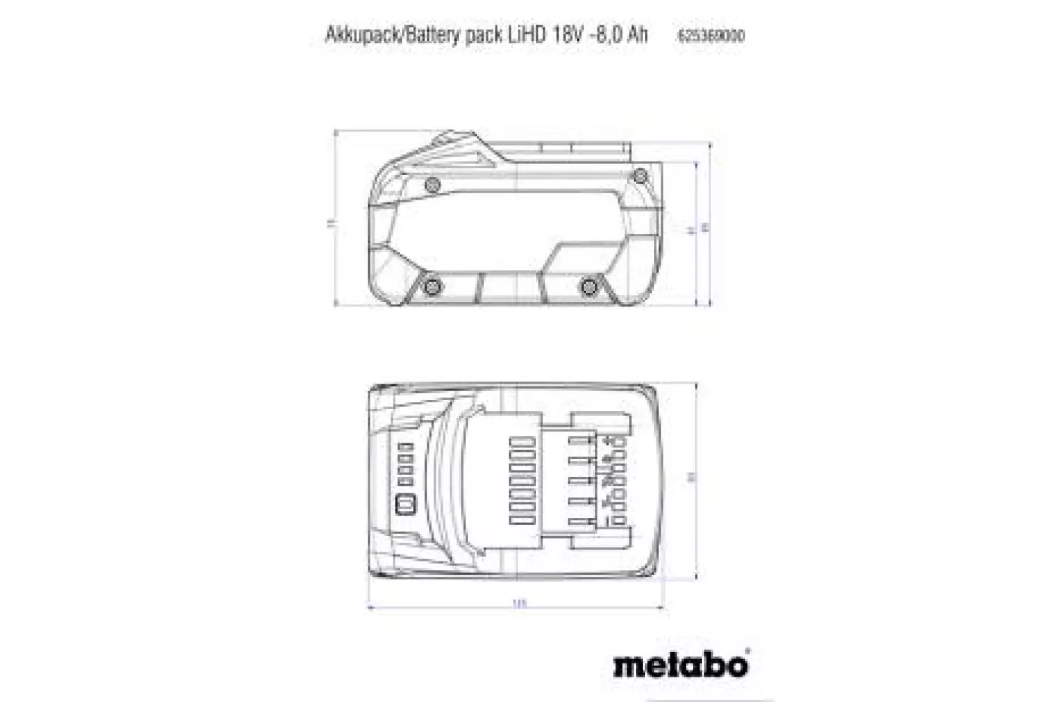 Metabo 625549000 - Batterie Li-HD 18V - 10Ah-image