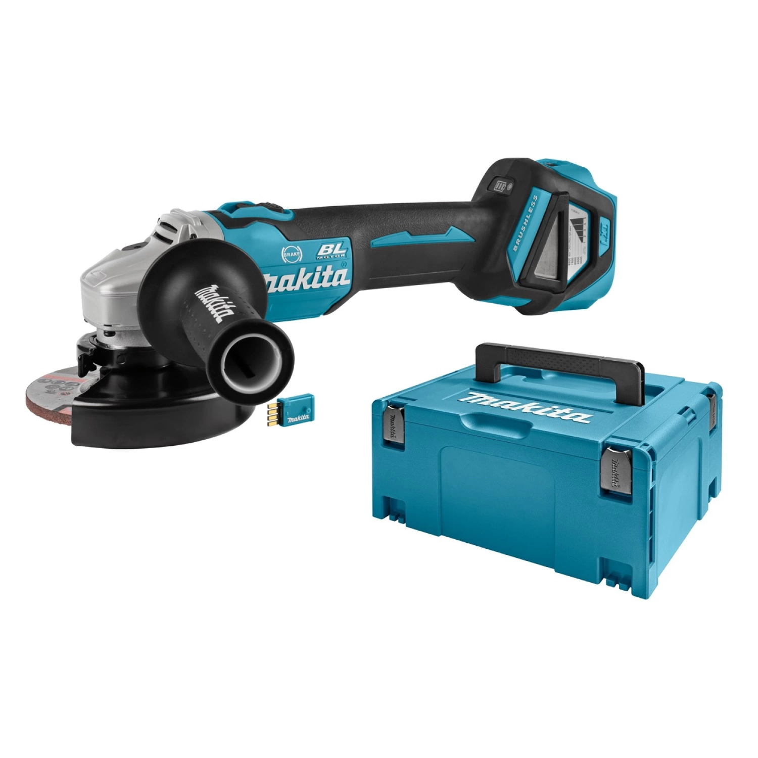 Makita DGA514ZJU 18V Li-Ion Accu AWS haakse slijper body in Mbox - 125mm - koolborstelloos-image