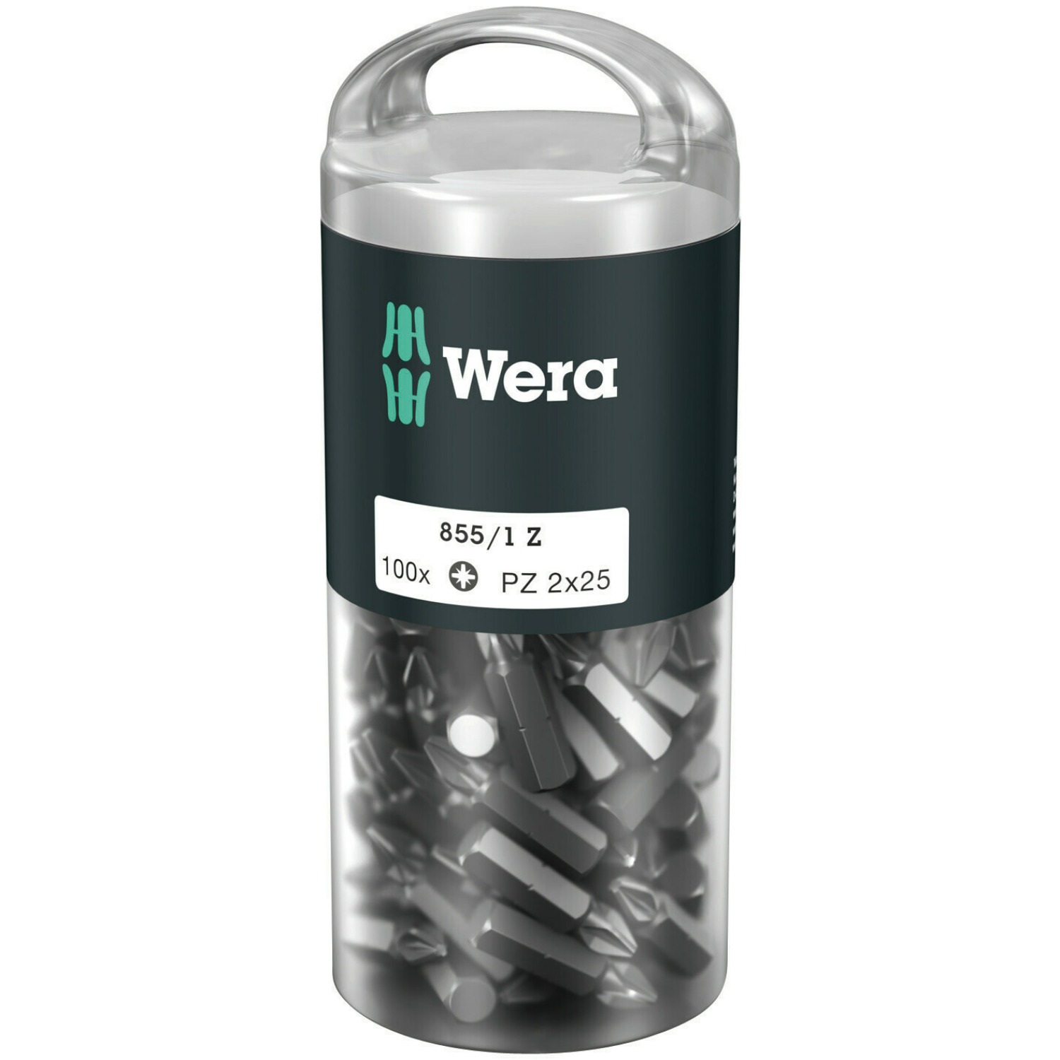 Wera 855/1 Embouts Z DIY 100, PZ 2 x 25 mm, 100 pièces-image