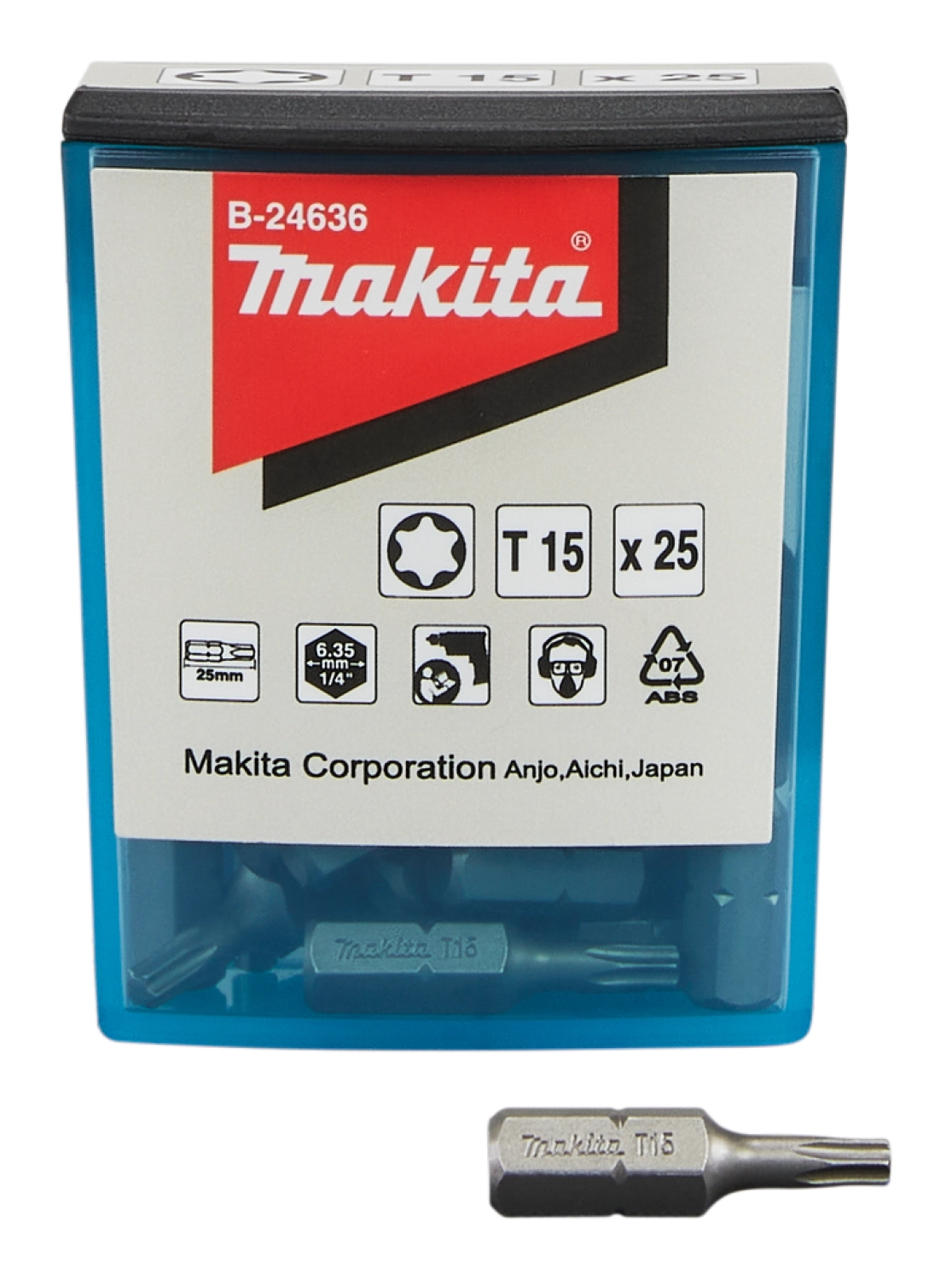 Makita B -24636 Bit de vis - T15x25mm (25e)