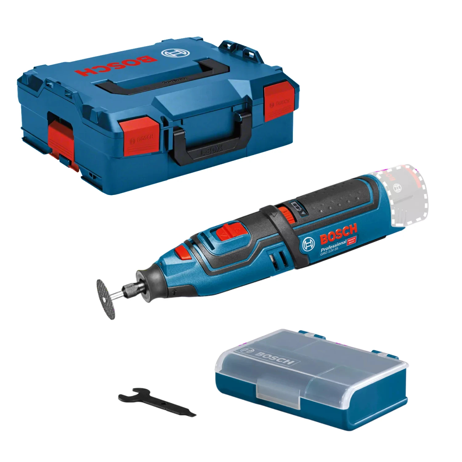 Bosch GRO 12V-35 12V Li-Ion Accu multitool body in L-Boxx-image