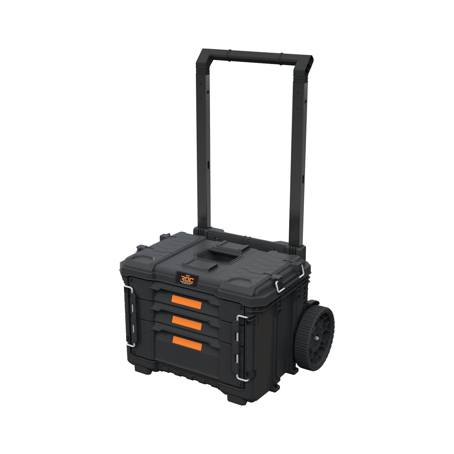 Keter 260652 ROC Pro Gear Trolley Coffre de rangement avec 2+1 tiroirs-image