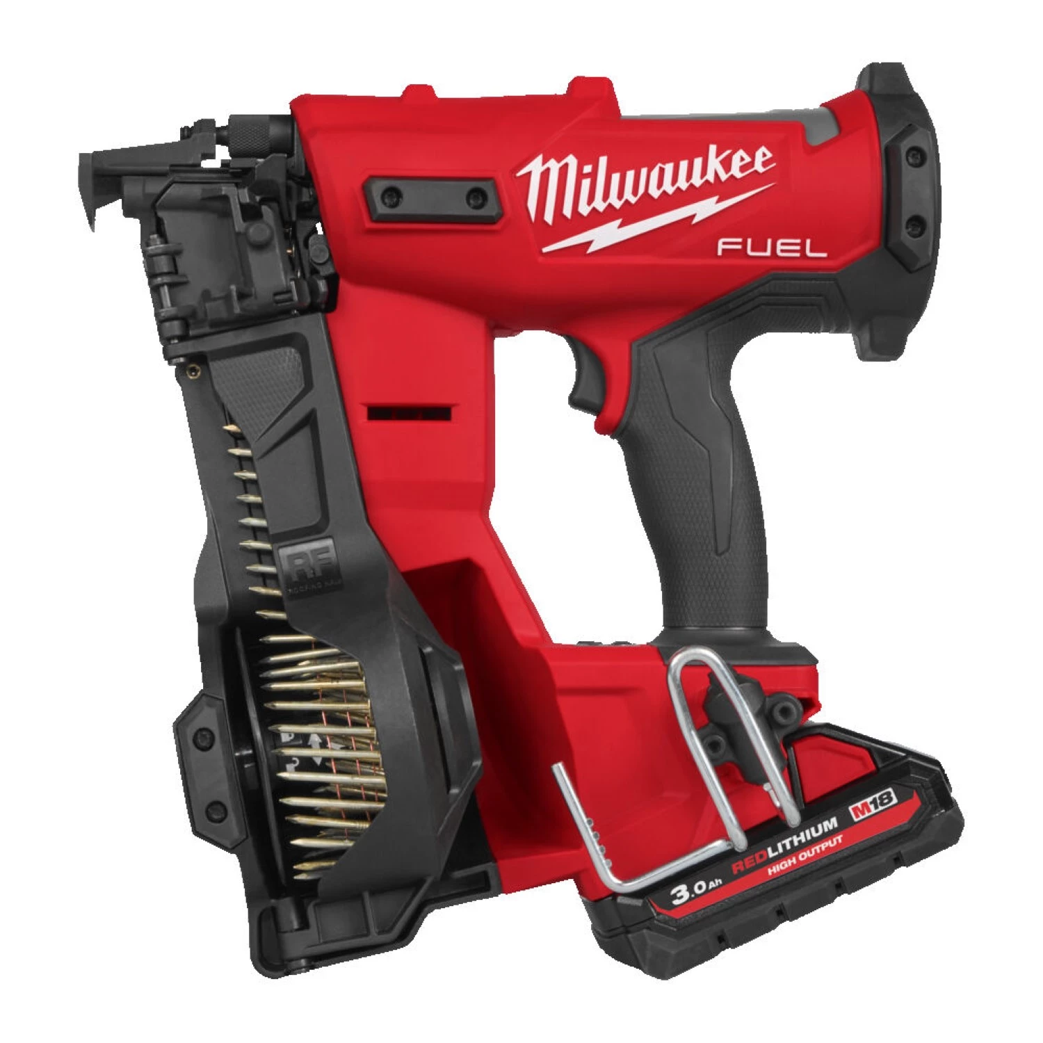 Milwaukee M18 FRCN45-302X Ensemble Cloueuse à tambour sans fil 18V Li-ion (2x batterie 3.0Ah) dans HD Box-image