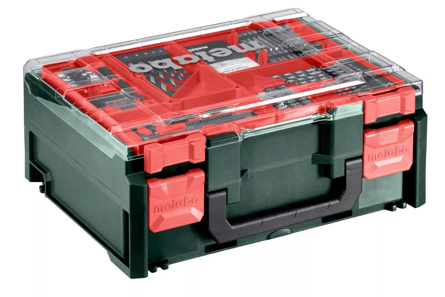 Metabo BS 18 L 18V Li-ion Atelier mobile perceuse-visseuse avec batterie (2x 2.0Ah batterie) dans une mallette incl. set d'accessoires de 74 pièces-image