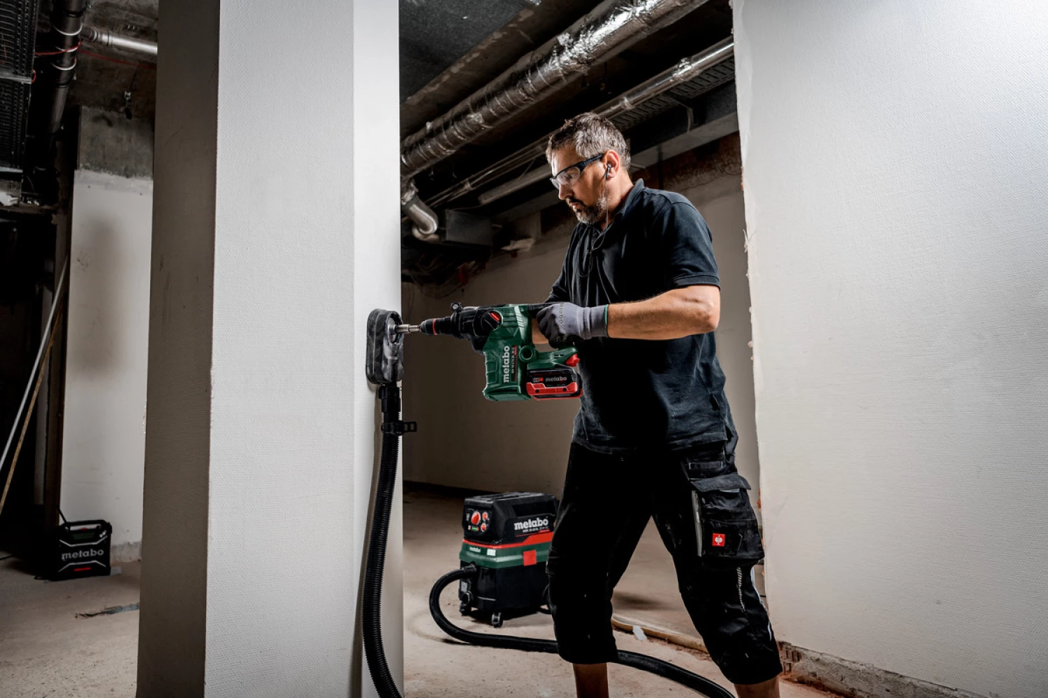 Metabo KH 18 LTX BL 35 Q 18V Li-ion accu combihamer set (2x 5.5Ah accu) in MetaBox - 4.2J-image
