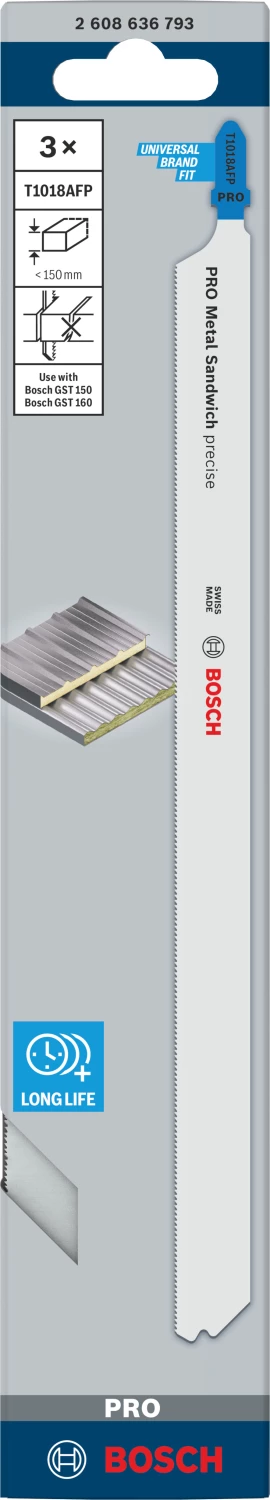 Bosch 2608636793 / T 1018 AFP BiM Decoupeerzaagblad Precision - Metaal (3st)-image