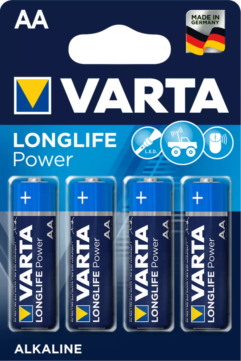 Varta LR6 (AA) Longlife Power AA Blister (4 st)-image