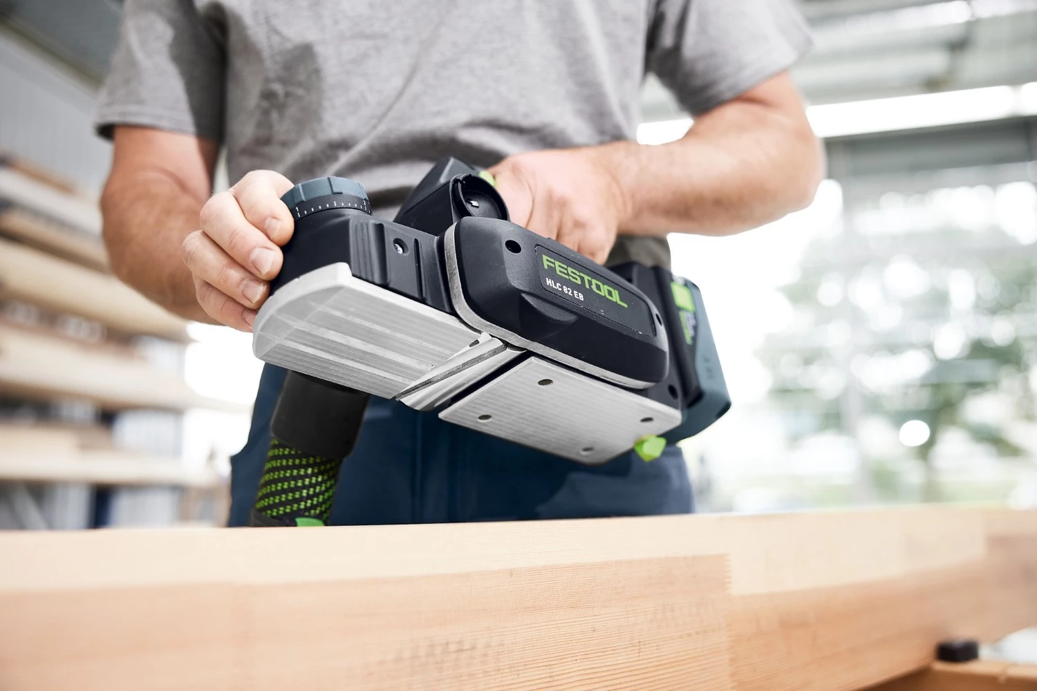 Festool HLC 82 EB-Basic-Set 18V accu schaafmachine incl accessoires in systainer - 82 mm-image