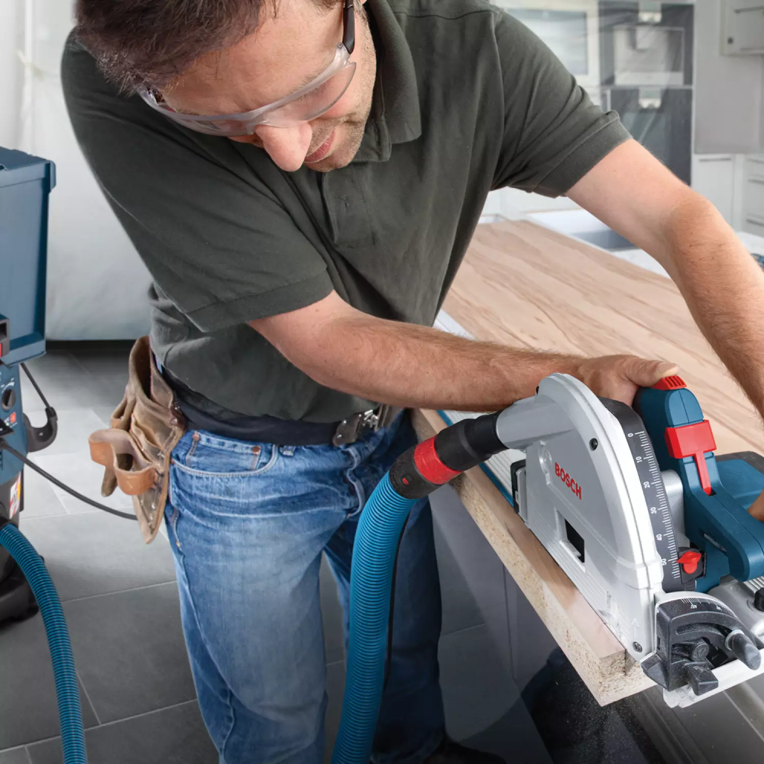 Bosch 06019C31W0 - Aspirateur GAS 35 M AFC - 1380W - Classe - M - 35L Connexion -BE/FR (mise à la terre des broches)-image