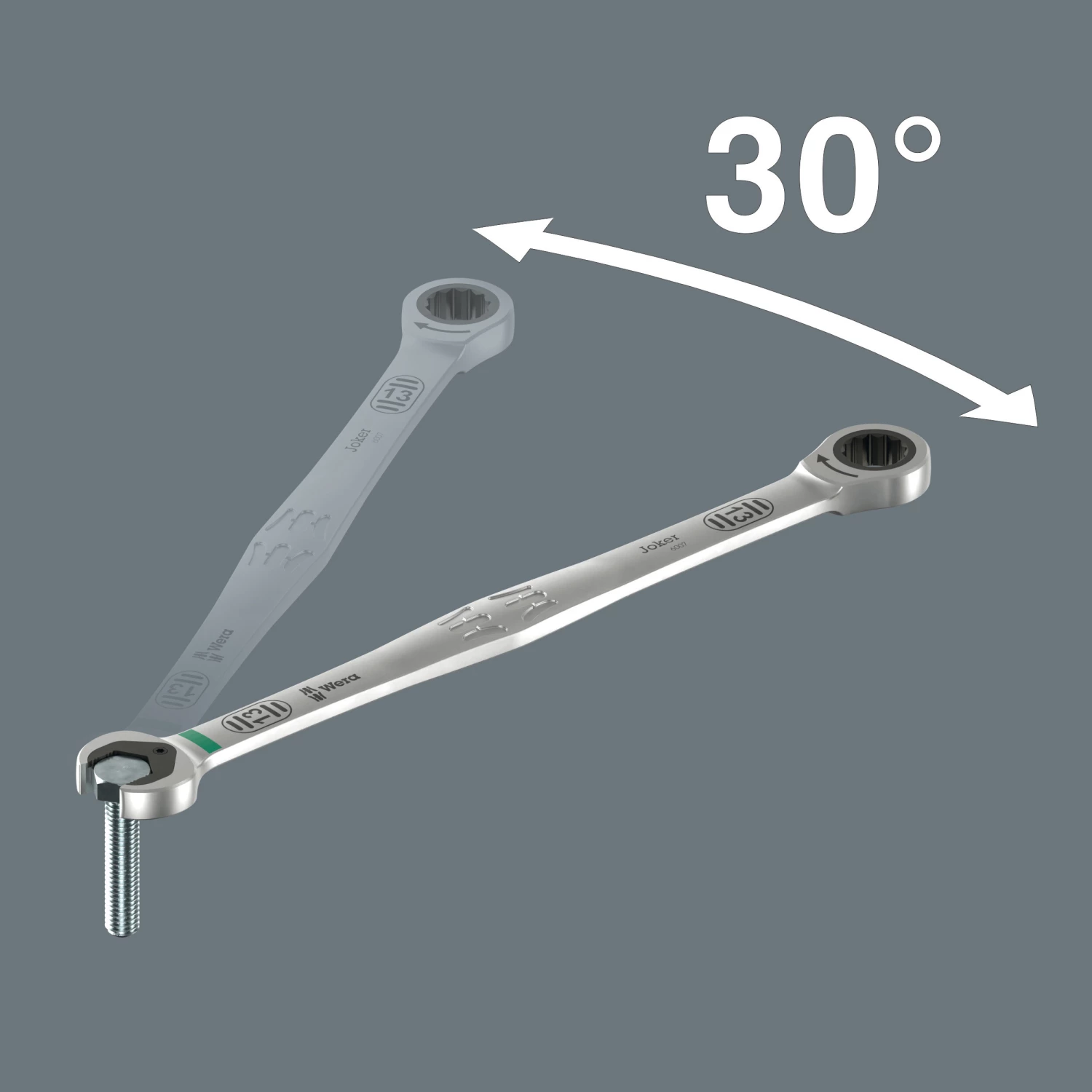 Wera 05020351001 6007 Joker Steek-ringratelsleutel SB - extra lang - 10 x 209mm-image