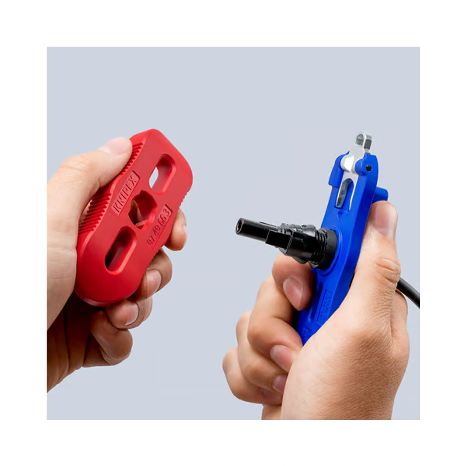 Knipex 97 49 66 3 Montagegereedschapsset voor MC4 / MC4 EVO 2 connectoren