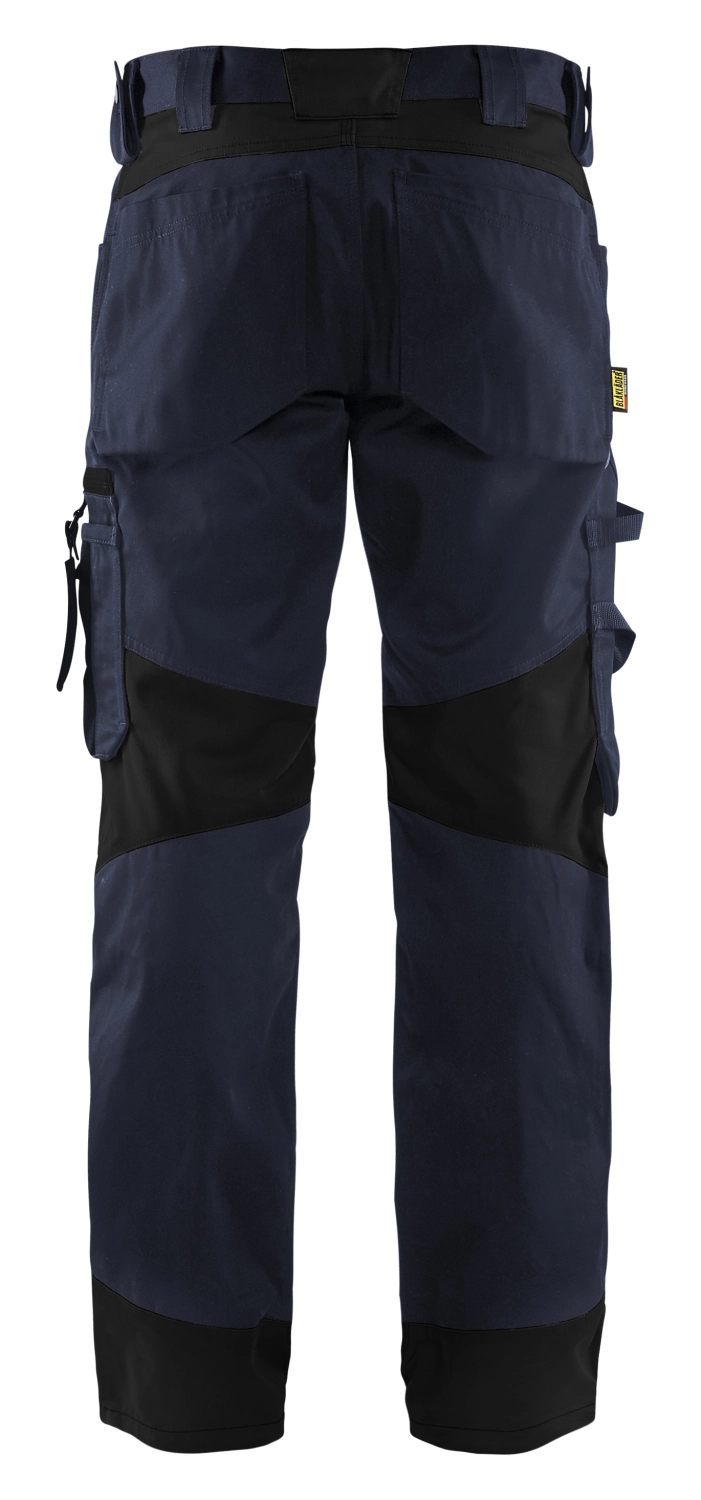 Blåkläder 1556 Pantalon de travail sans poches à clous - bleu marine foncé/noir - taille 44 (XS)-image