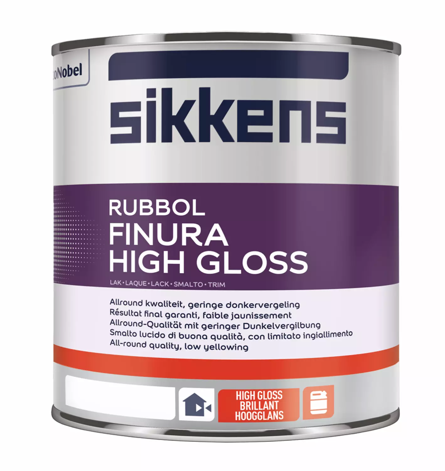 Sikkens Rubbol Finura high gloss - op kleur gemengd - 1L-image