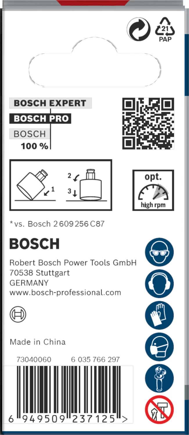 Bosch 2608901560 Scie cloche diamantée PRO Tile PC Plus pour carrelage - 41 mm-image