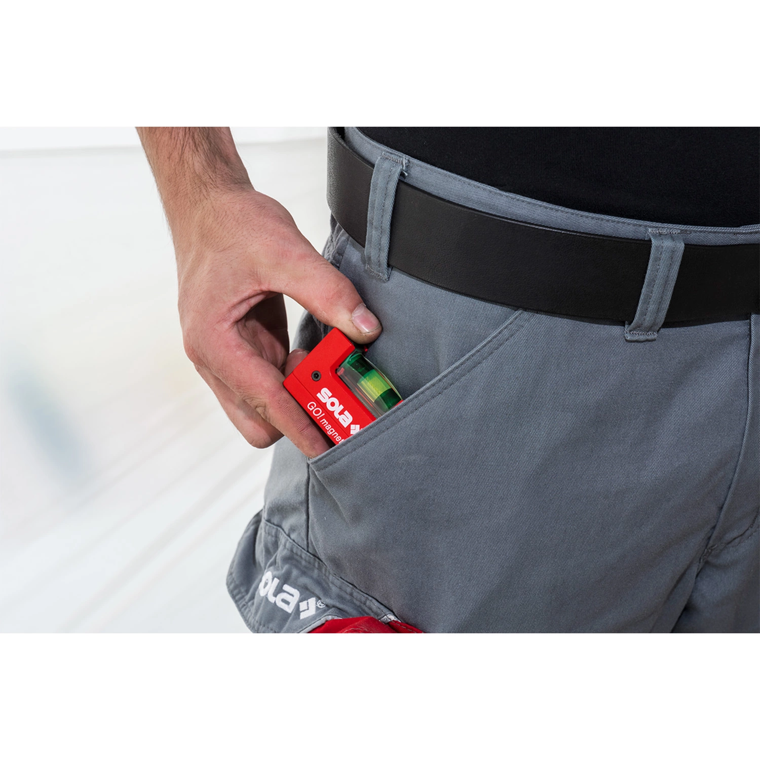 Sola GO! magnetic CLIP - Niveau à bulle compact avec clip ceinture - Magnétique-image