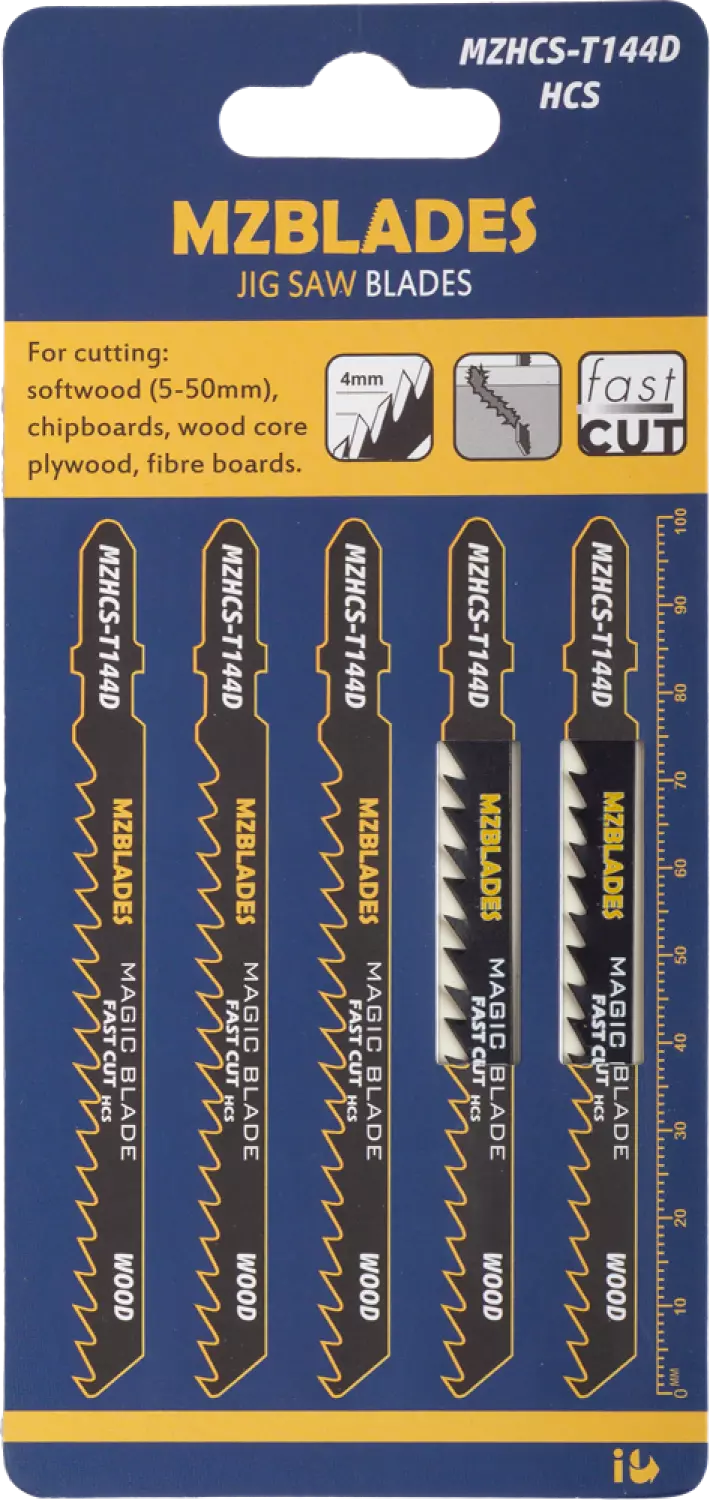 Multizaag MZHCS-T144D Lame de scie sauteuse en bois - 5 pièces-image