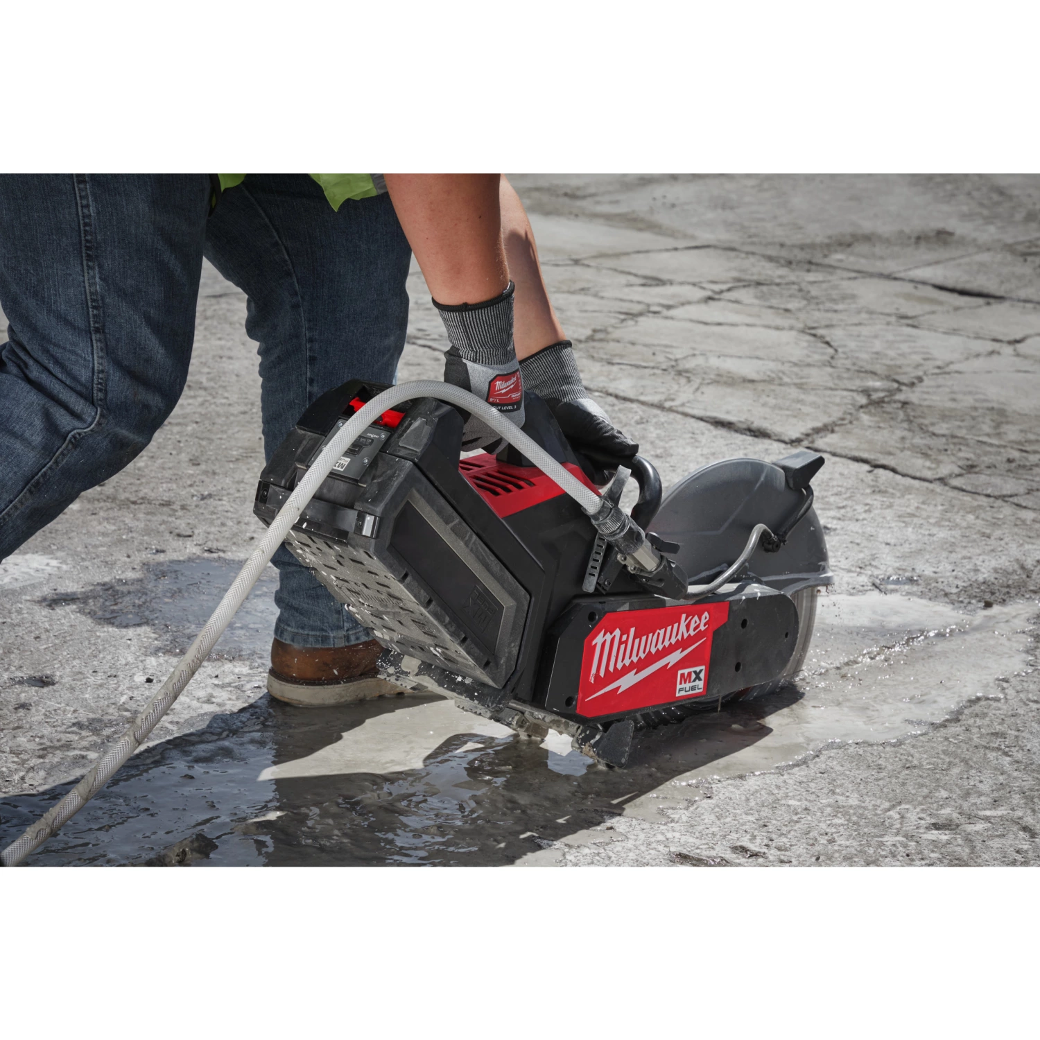 Milwaukee MXF COS350G2-802 MX Fuel accu doorslijpmache set (2x 8.0Ah accu) - 350mm-image