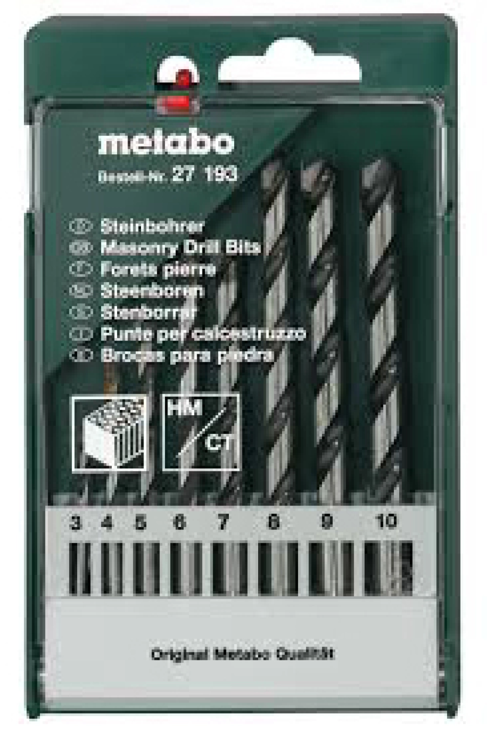 Metabo 627193000 8 delige Steenboren set in cassette-image